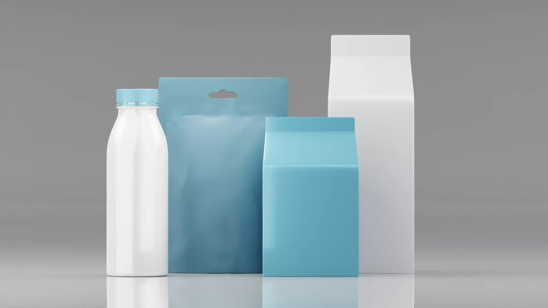 Dairy Set 3D model_0