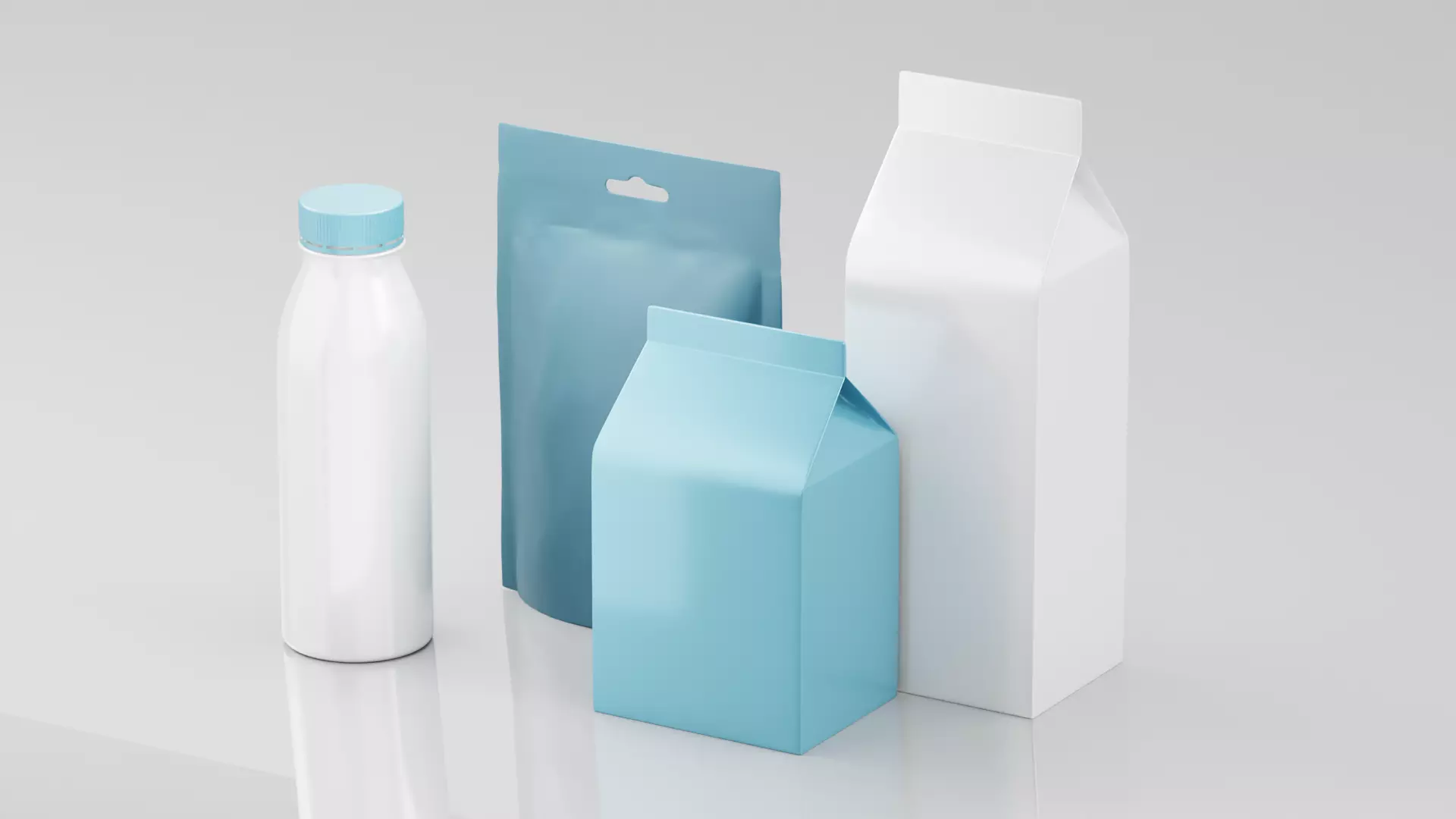Dairy Set 3D model_2
