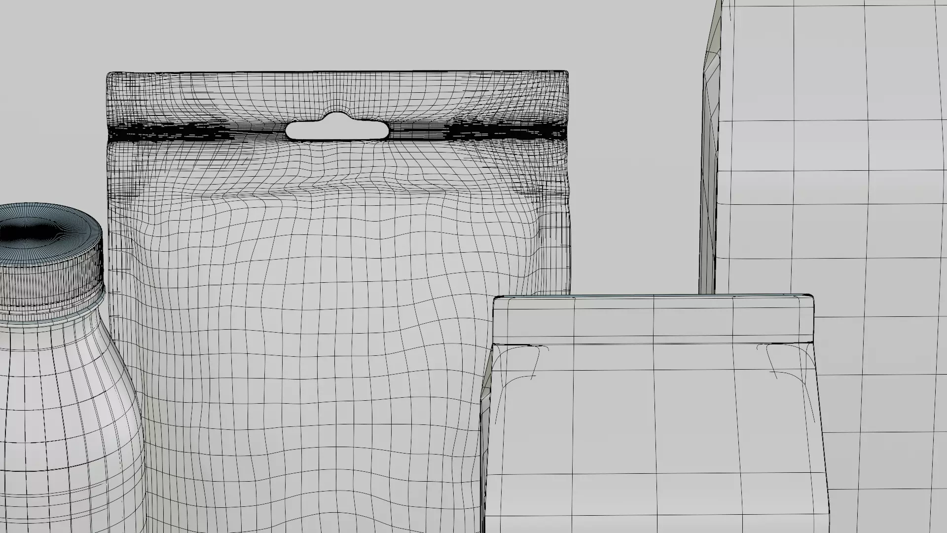 Dairy Set 3D model_8