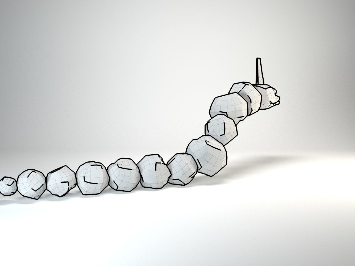 Onix Pokemon Rigged Low-poly 3D model_12