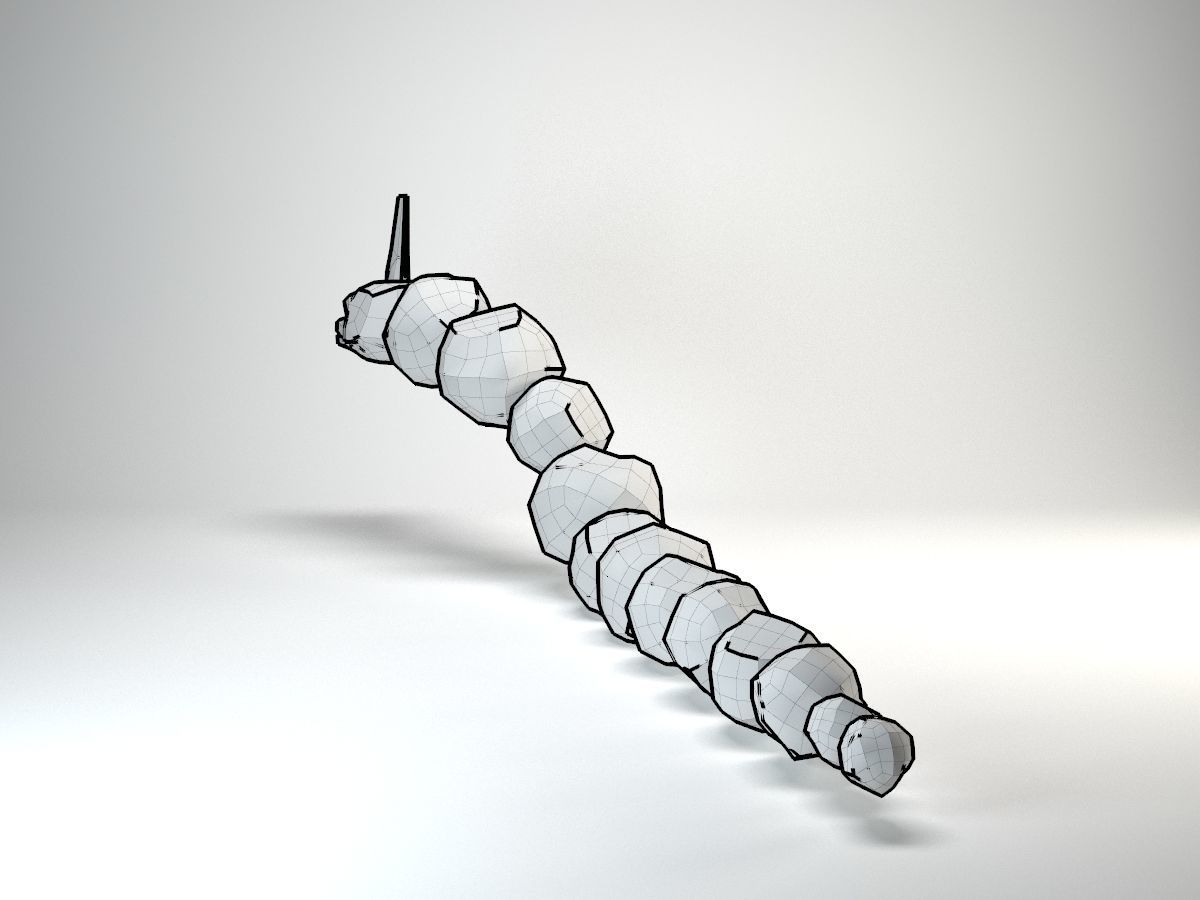 Onix Pokemon Rigged Low-poly 3D model_10