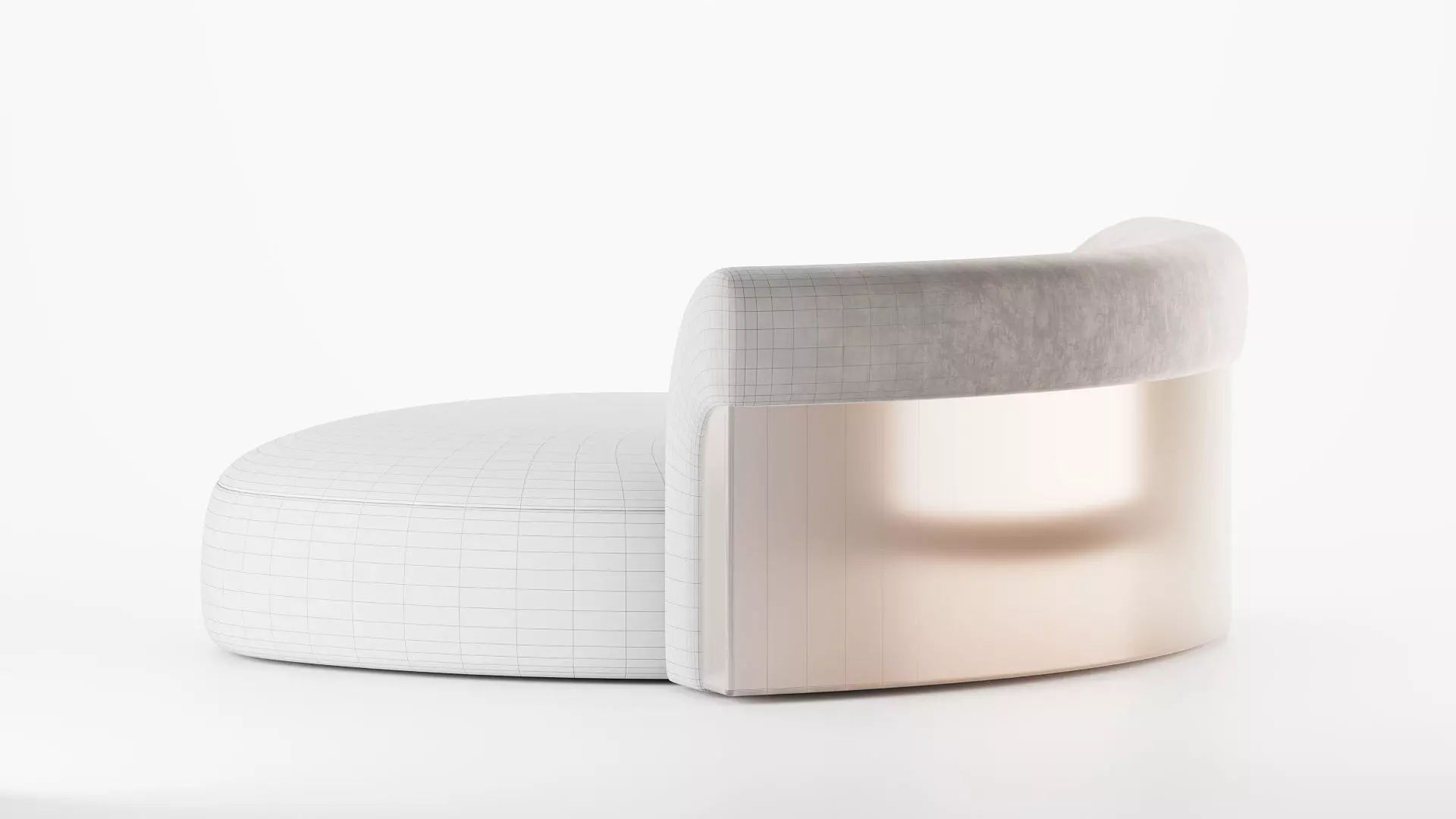 LONGHI Nip Round Island Sofa Daybed 3D model_12