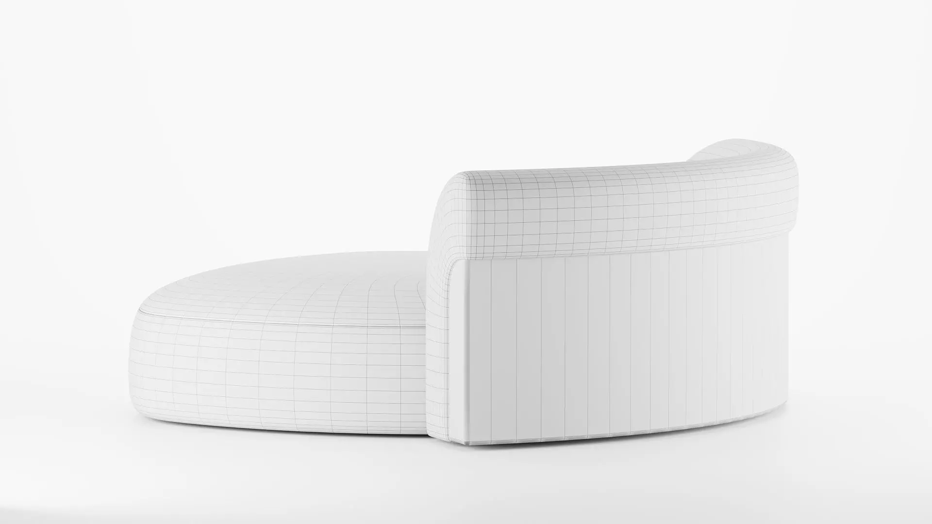 LONGHI Nip Round Island Sofa Daybed 3D model_17