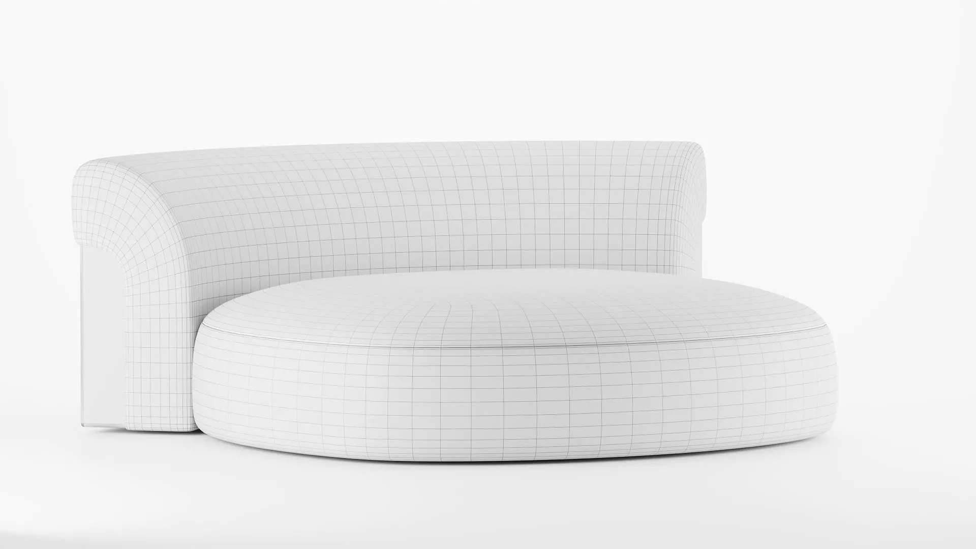 LONGHI Nip Round Island Sofa Daybed 3D model_14