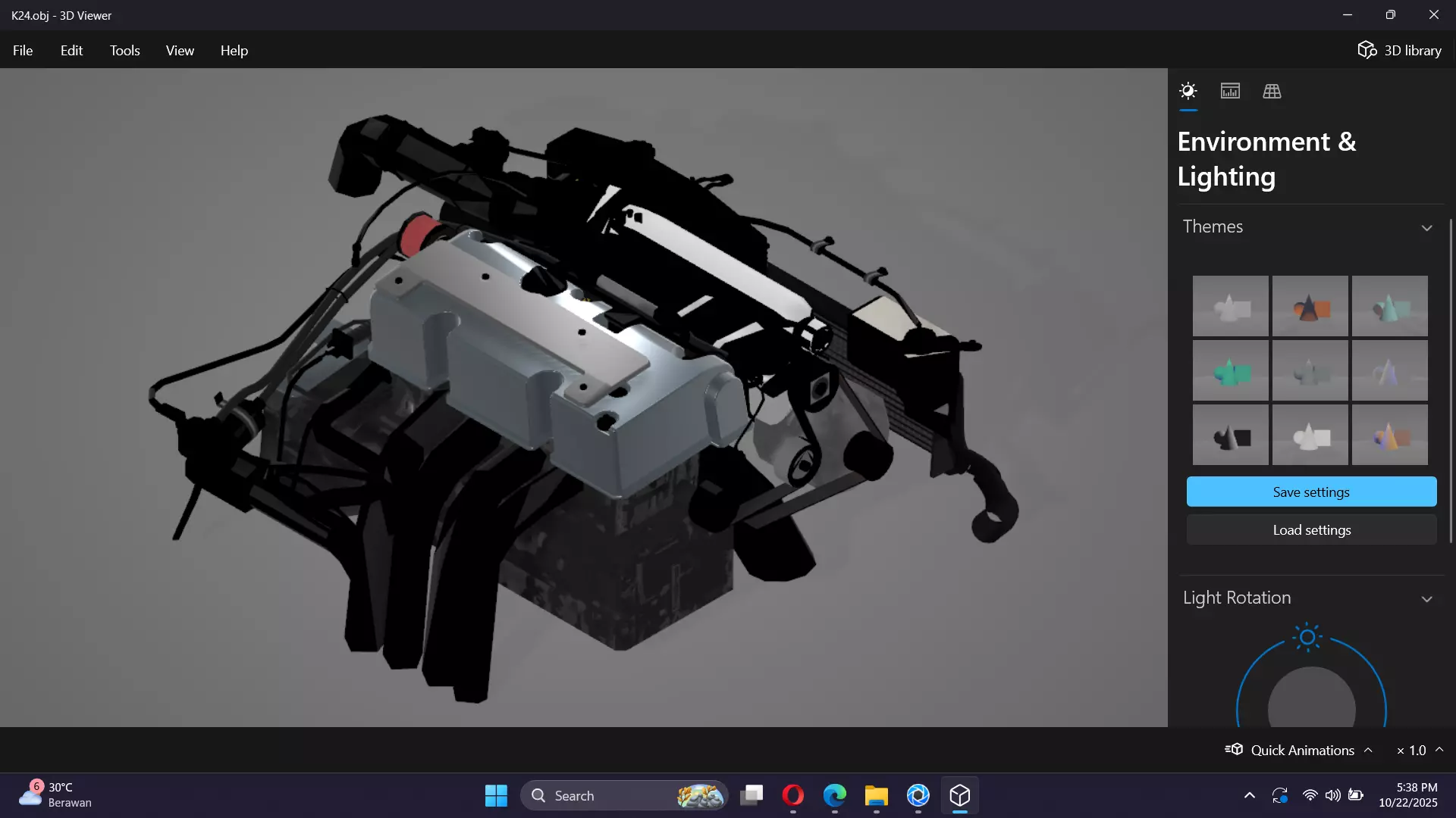 Honda K24 VTEC Engine Low-poly 3D model_21