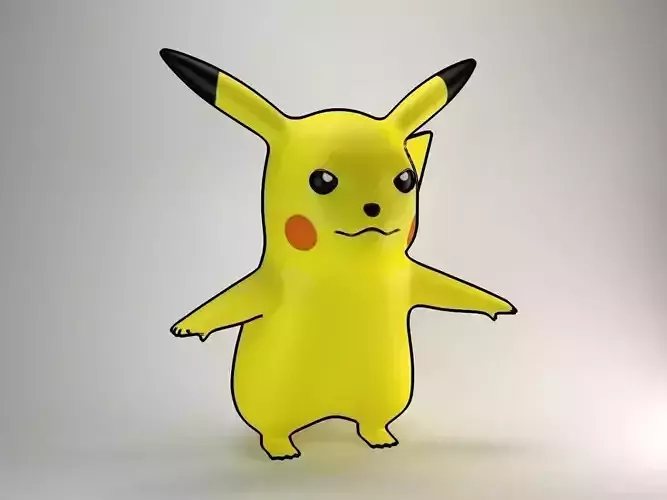 Pikachu Pokemon Rigged and Morphed