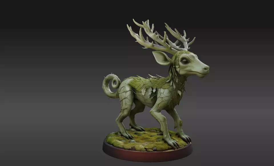 Articulated Forest Sprite 3D Model Fantasy Creature Print-Ready 3D model_8