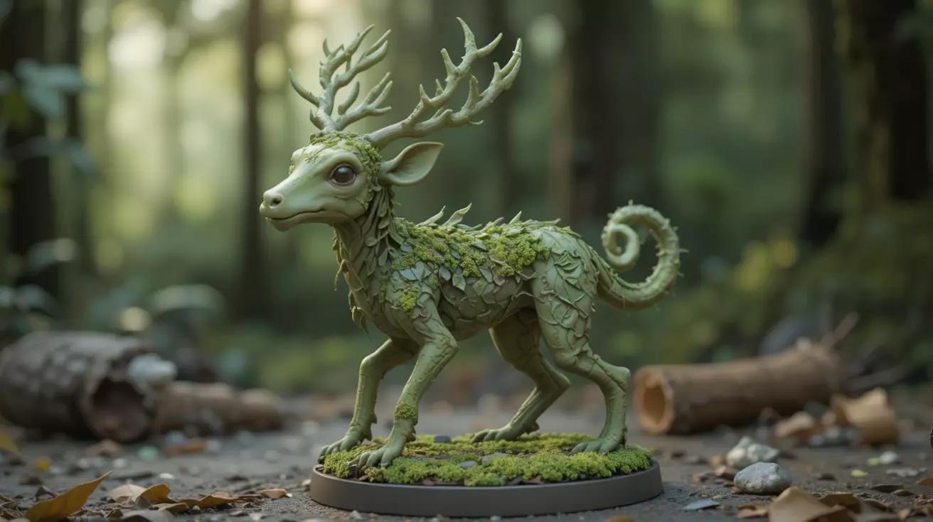 Articulated Forest Sprite 3D Model Fantasy Creature Print-Ready 3D model_5