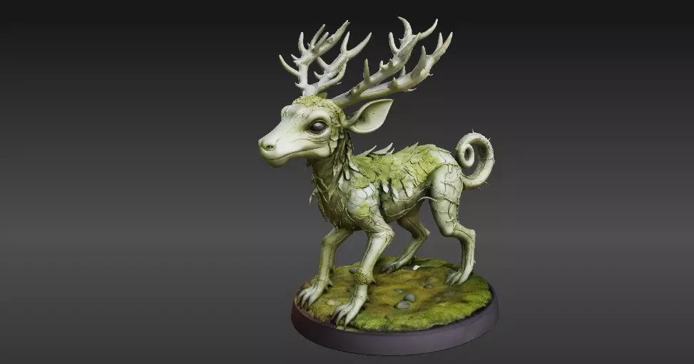 Articulated Forest Sprite 3D Model Fantasy Creature Print-Ready 3D model_6