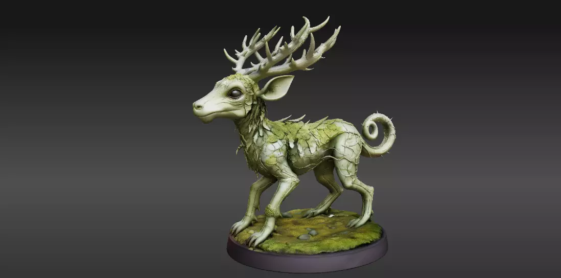 Articulated Forest Sprite 3D Model Fantasy Creature Print-Ready 3D model_0