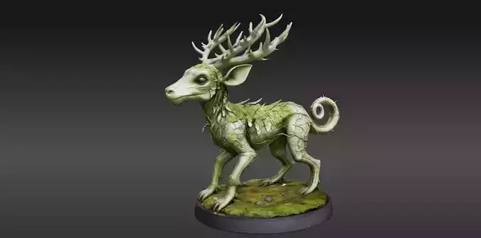 Articulated Forest Sprite 3D Model Fantasy Creature Print-Ready 3D model