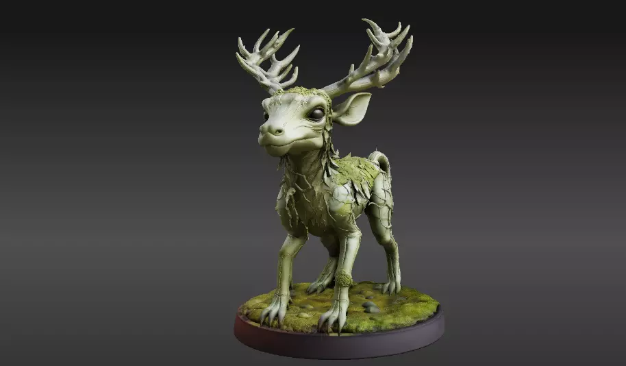 Articulated Forest Sprite 3D Model Fantasy Creature Print-Ready 3D model_7