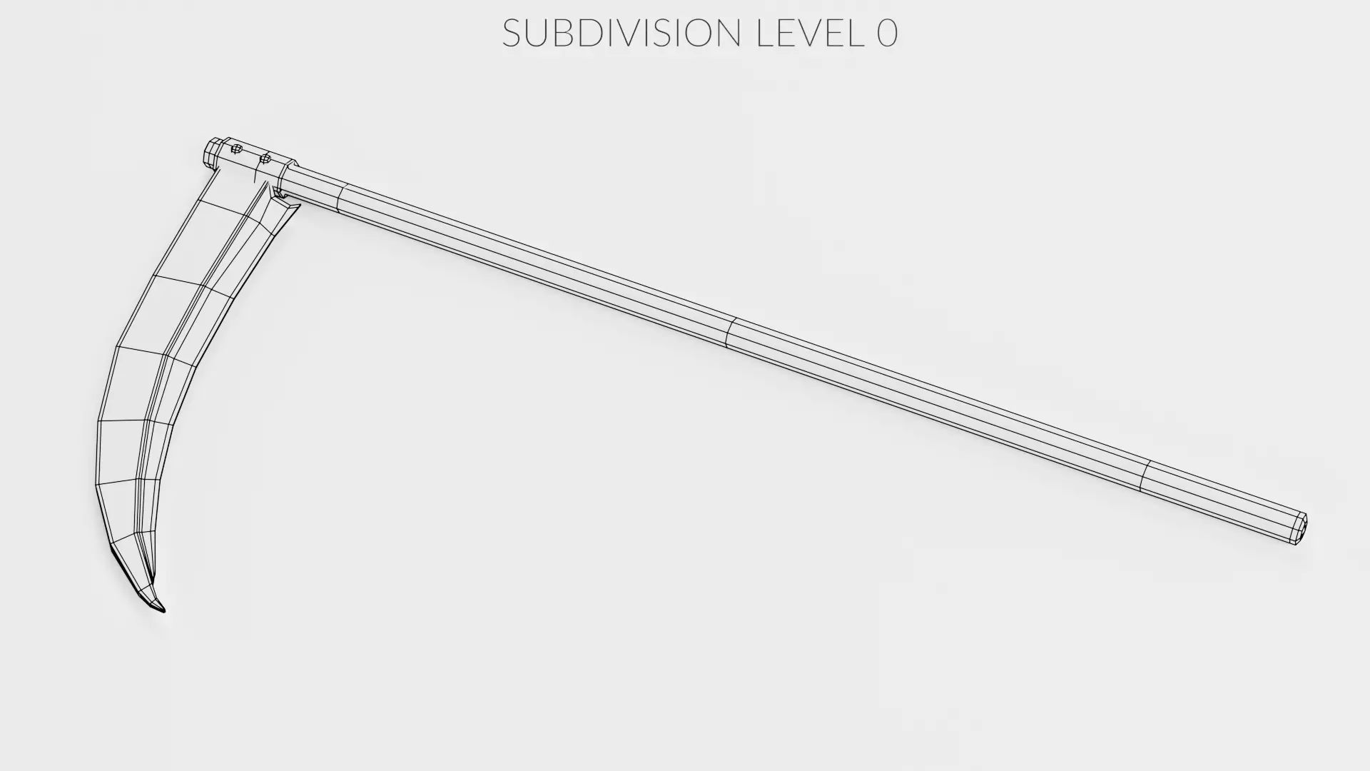 Scythe Realistic V2 Low-poly 3D model_9