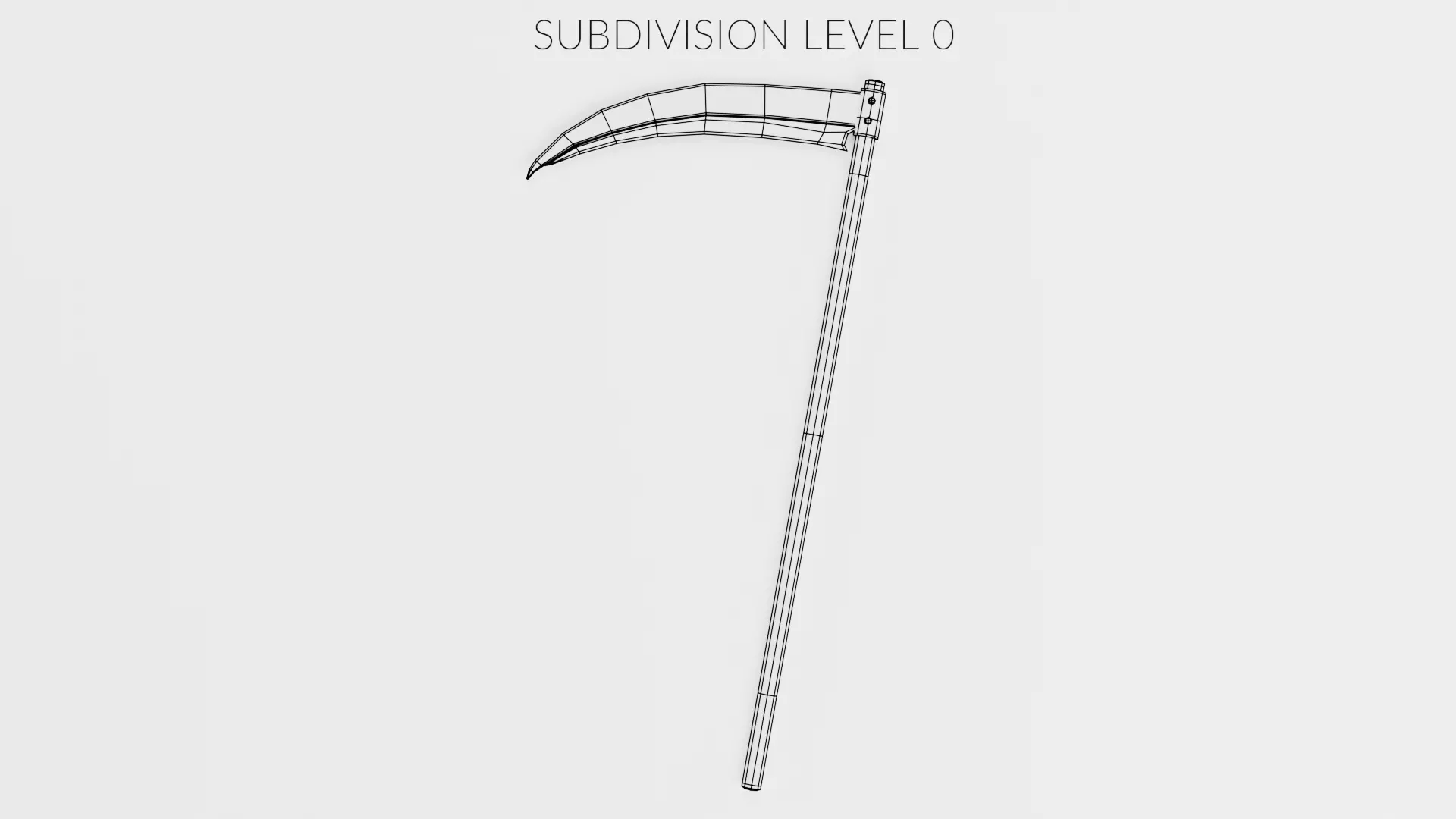 Scythe Realistic V2 Low-poly 3D model_7