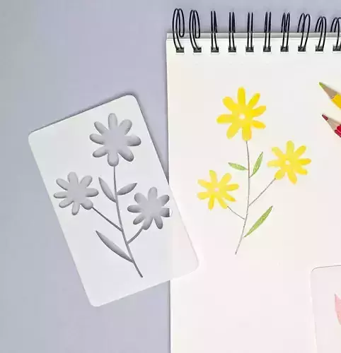 Flower Stencil Pack - Floral Stencils
