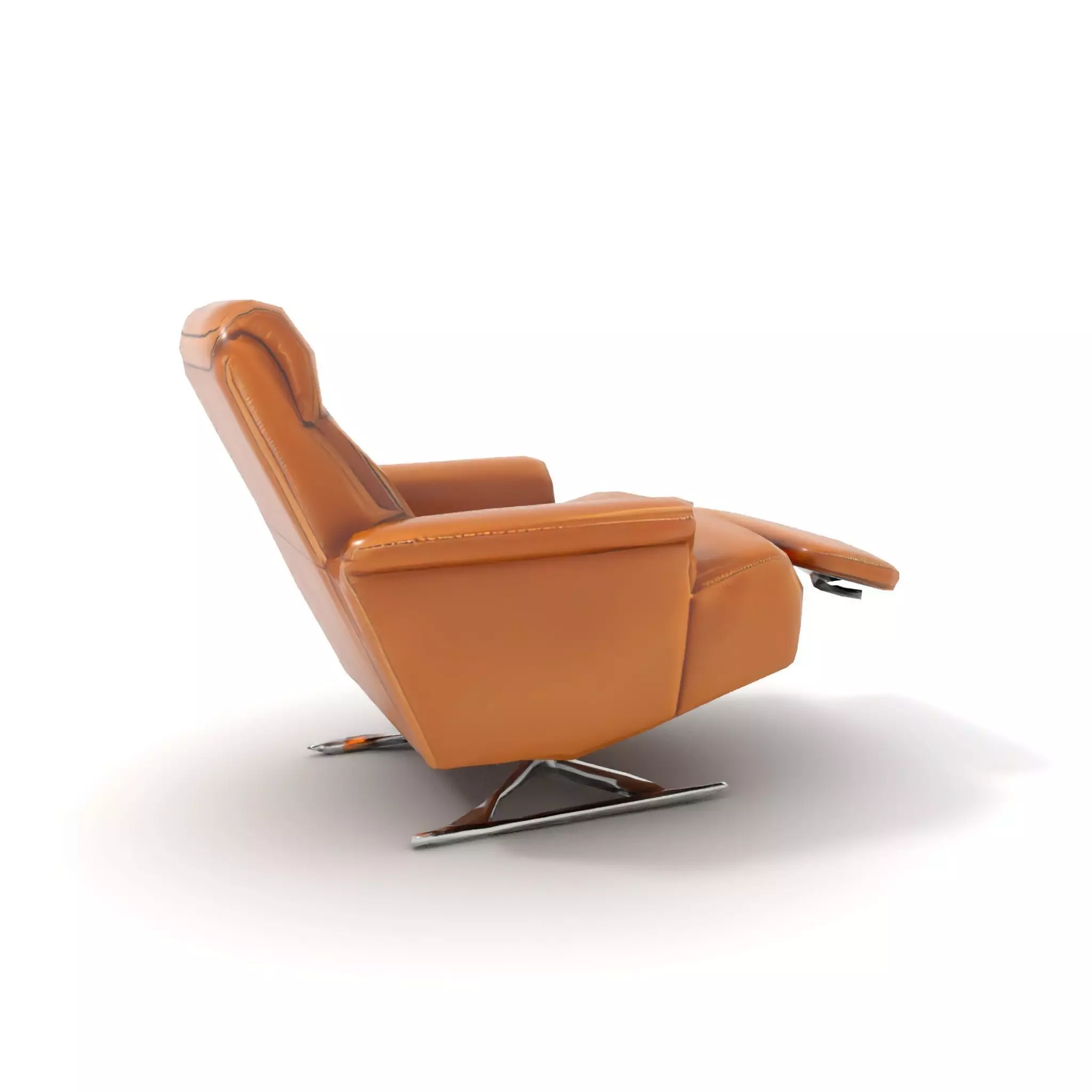 Tan Recliner Chair model pack Low-poly 3D model_13