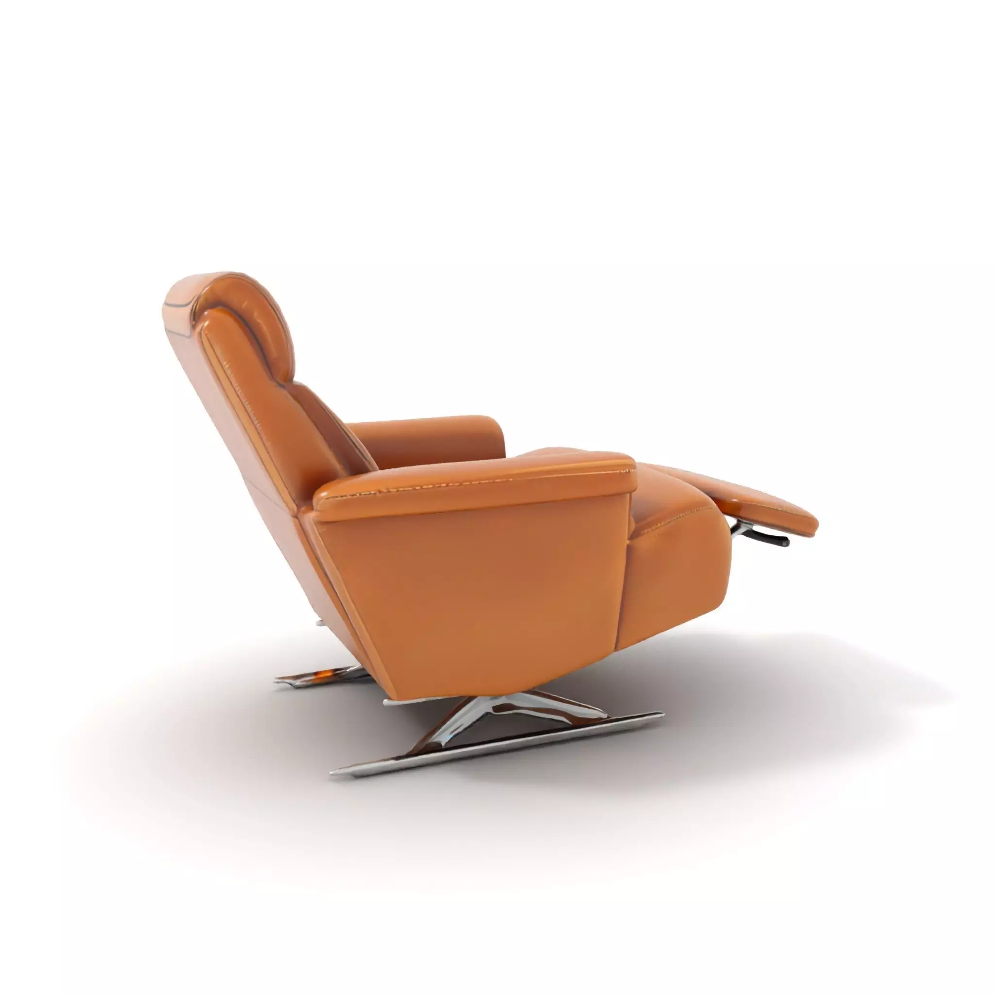Tan Recliner Chair model pack Low-poly 3D model_6