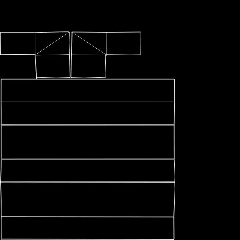 Stairs Low-poly 3D model_8