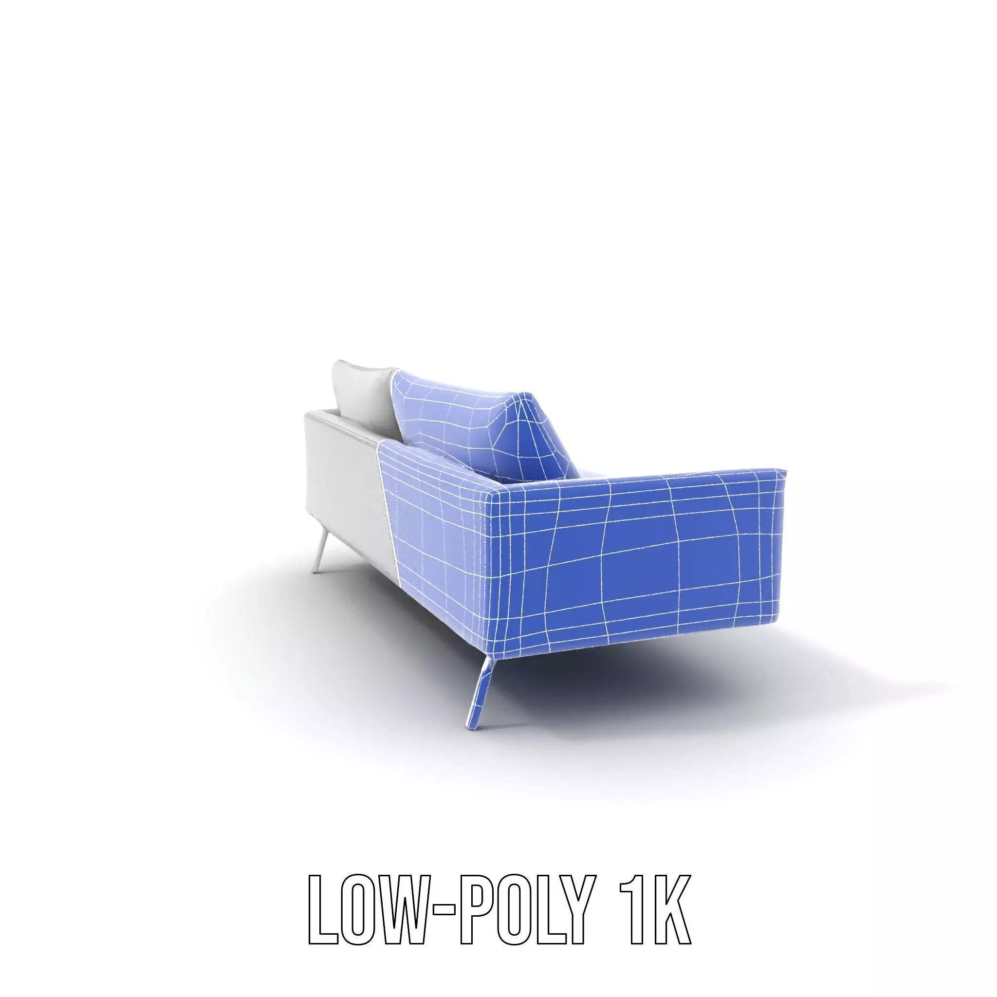 Modern Gray Sofa model pack Low-poly 3D model_23