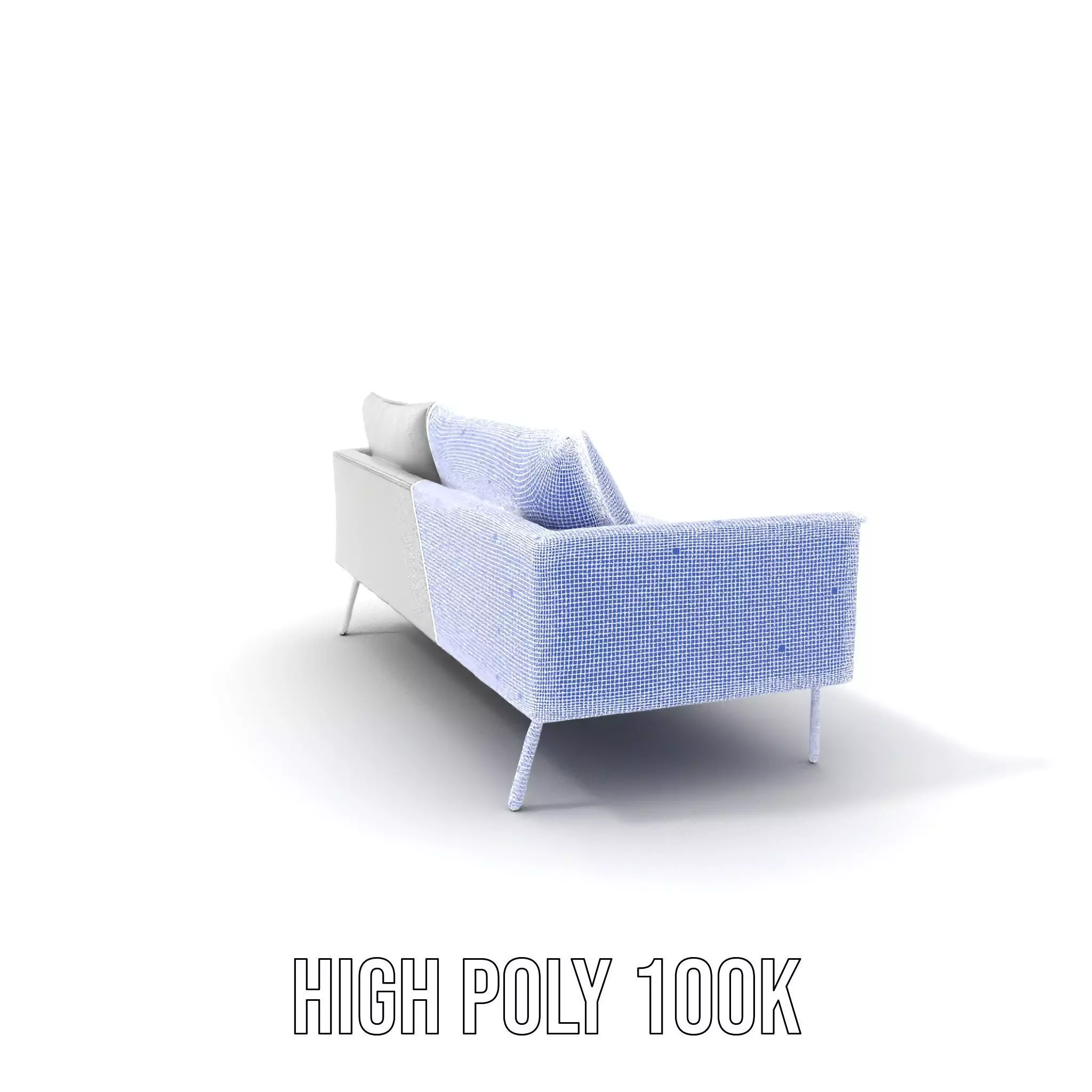Modern Gray Sofa model pack Low-poly 3D model_5
