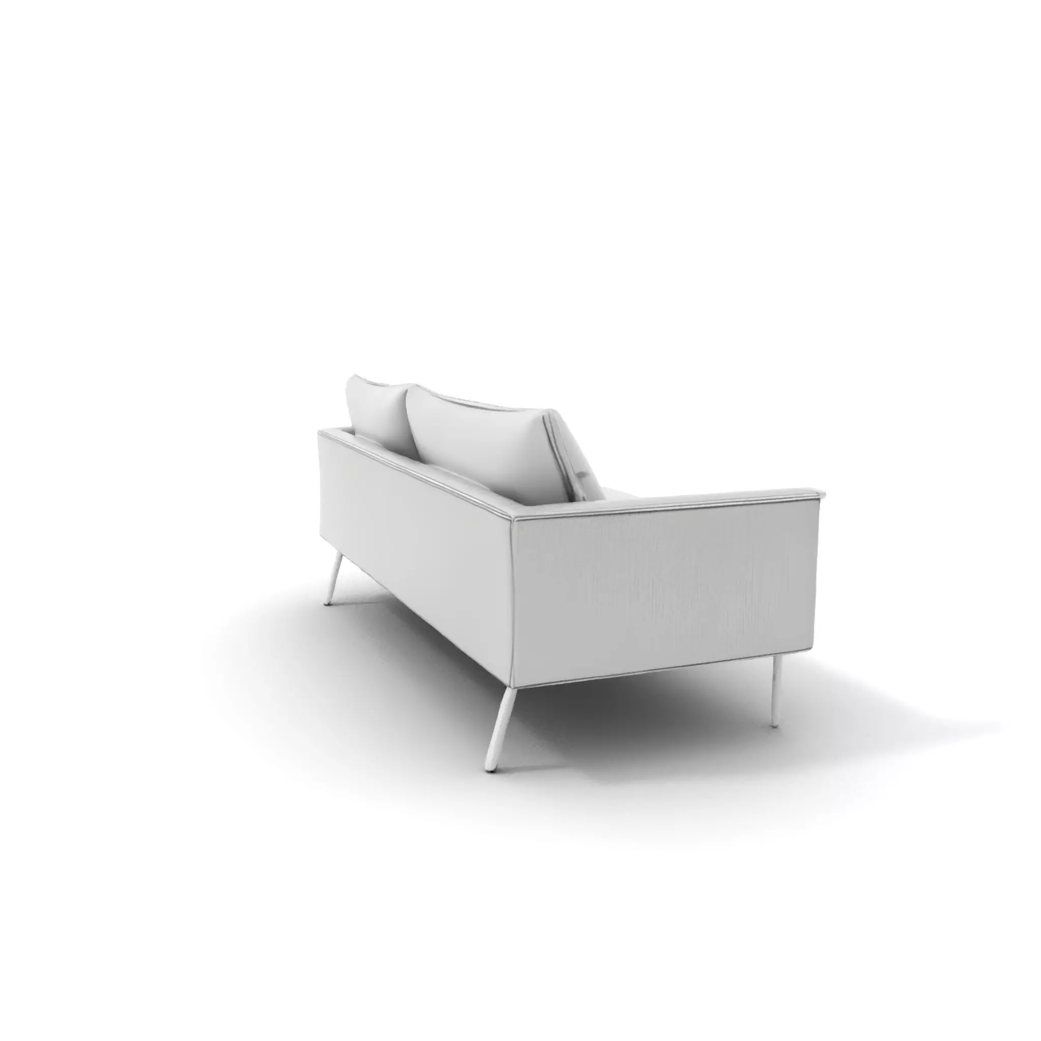 Modern Gray Sofa model pack Low-poly 3D model_7