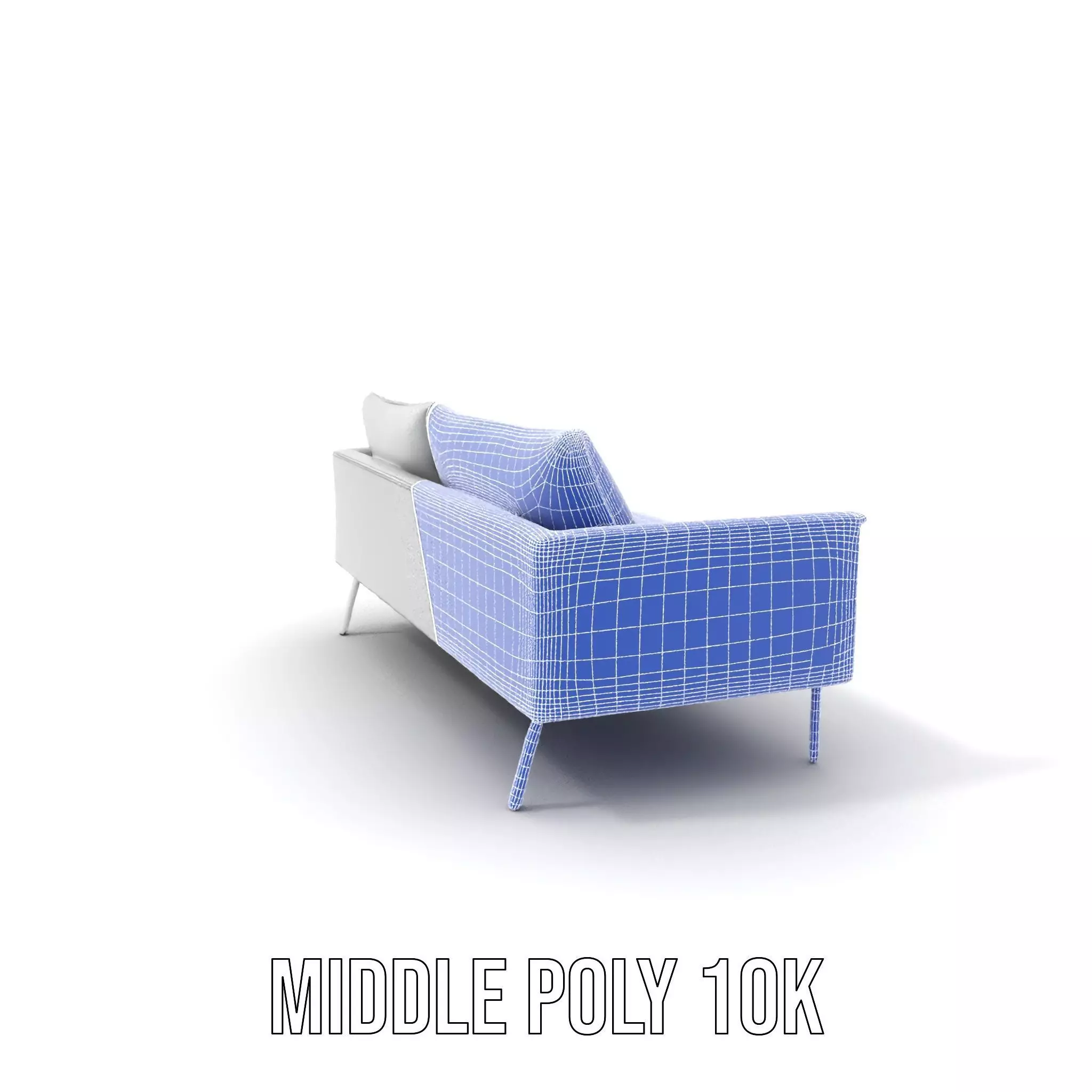 Modern Gray Sofa model pack Low-poly 3D model_31