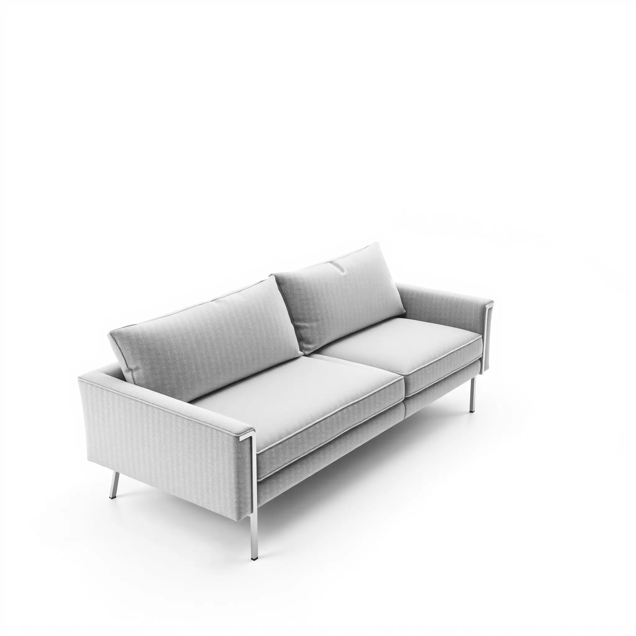Modern Gray Sofa model pack Low-poly 3D model_3