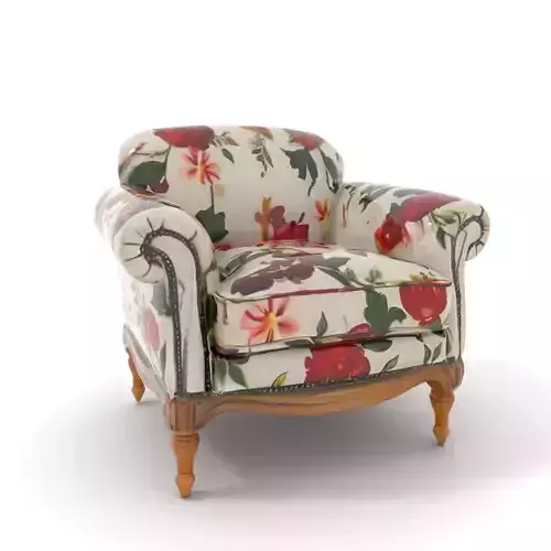 Floral Armchair Elegance model pack