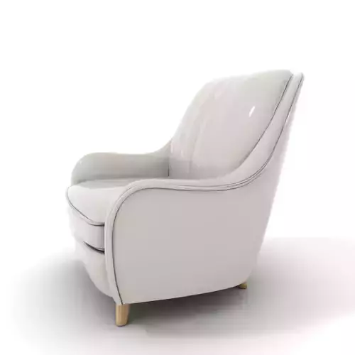 Elegant Grey Armchair model pack
