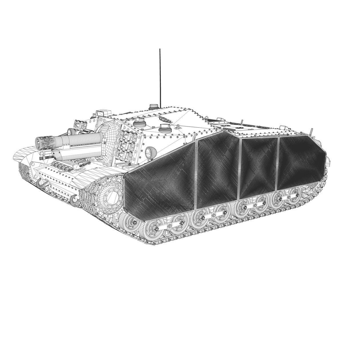 43M Zrinyi II - Hungarian Assault Gun - 1rd Battery 13 3D model_11
