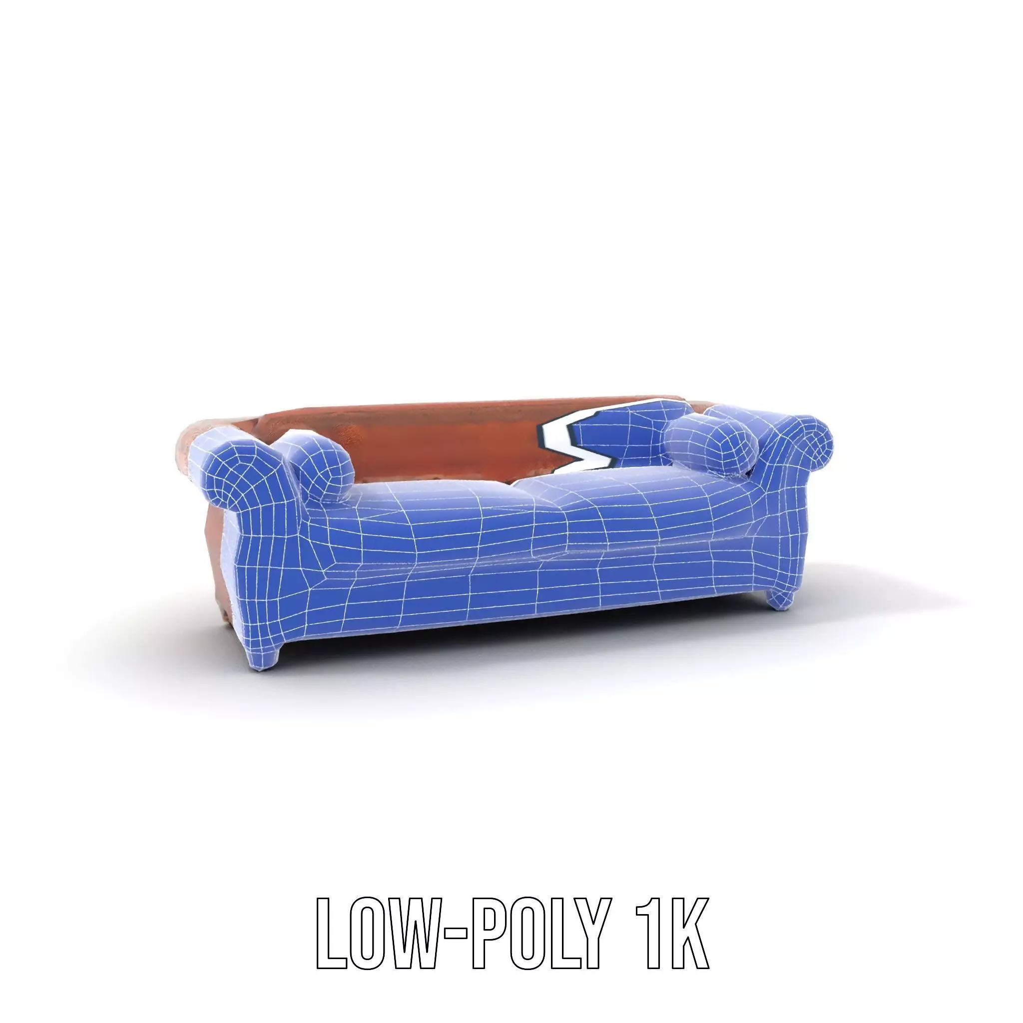 Classic Chesterfield Leather Sofa model pack Low-poly 3D model_28