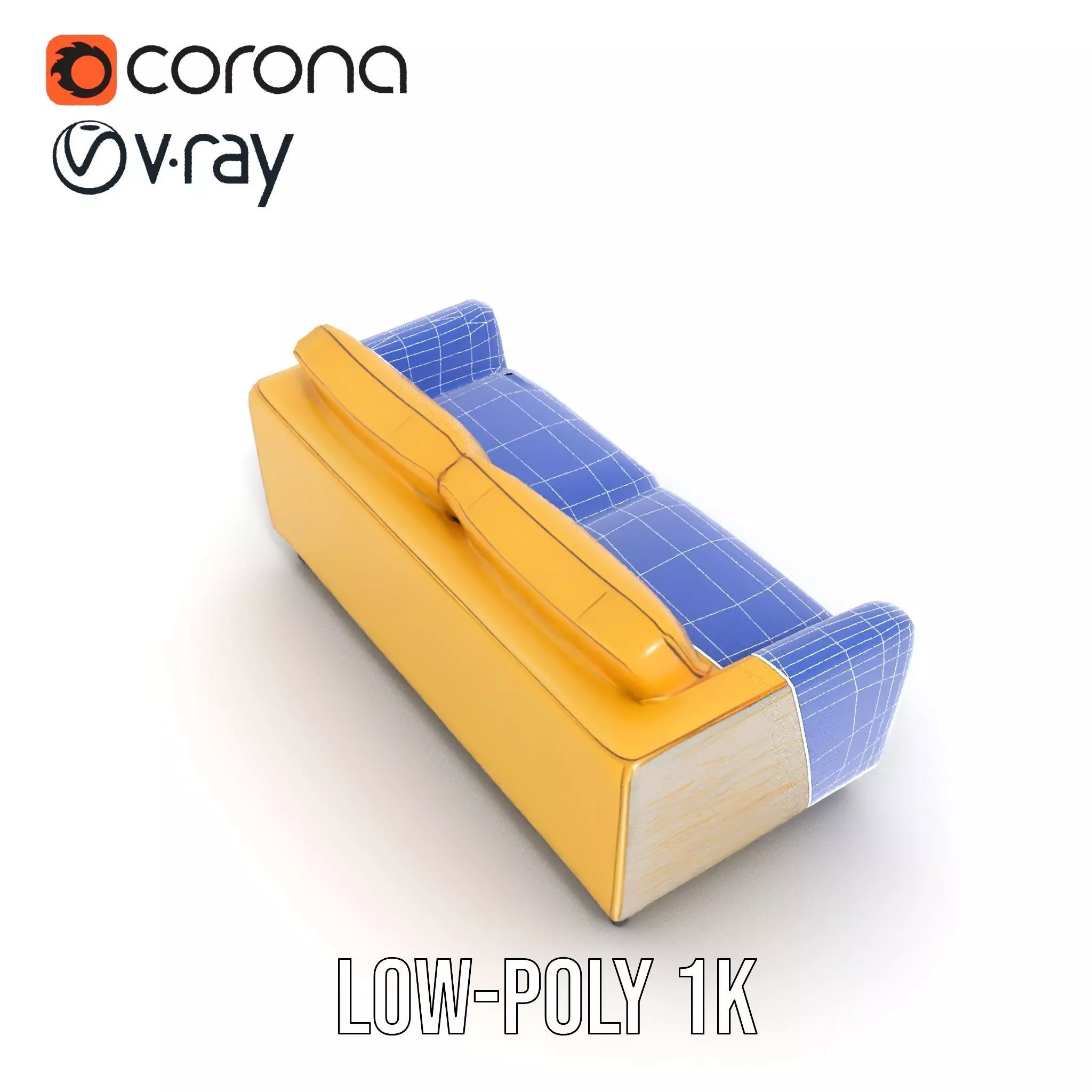 Sunny Comfort Sofa model pack Low-poly 3D model_26