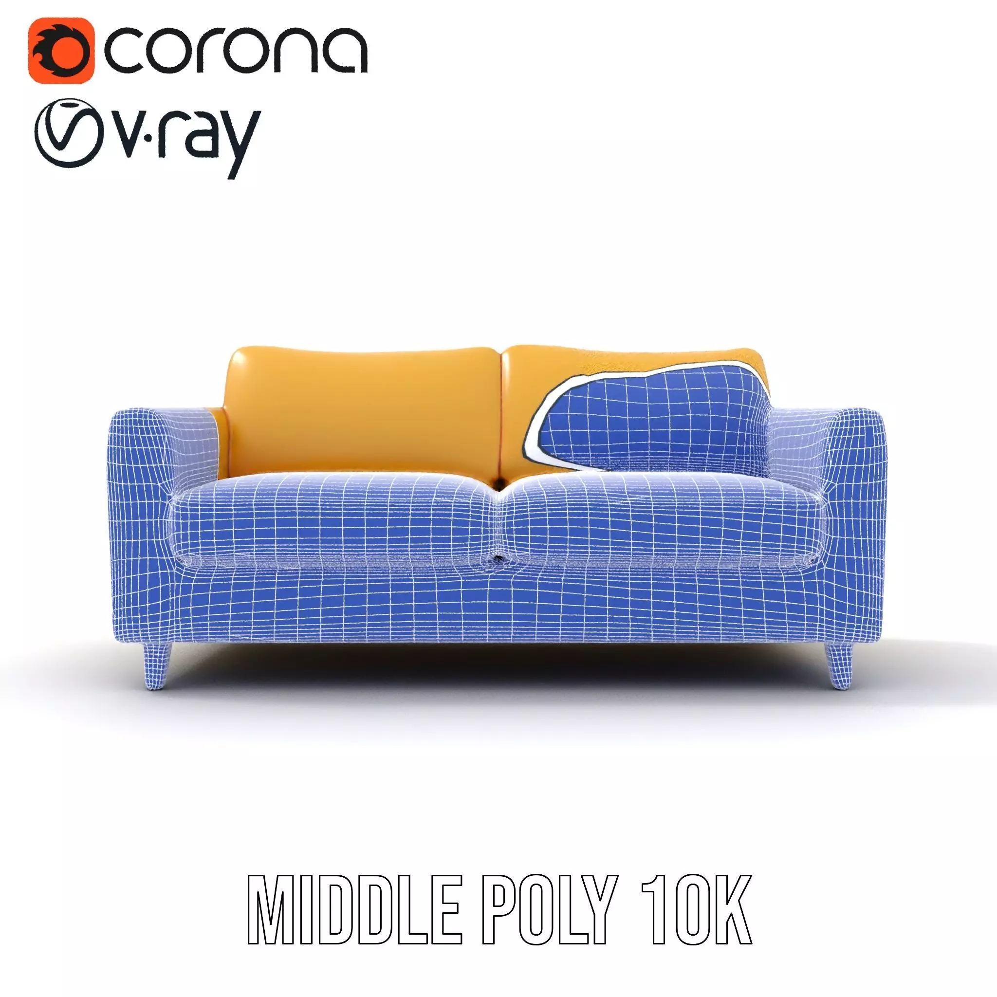 Sunny Comfort Sofa model pack Low-poly 3D model_23