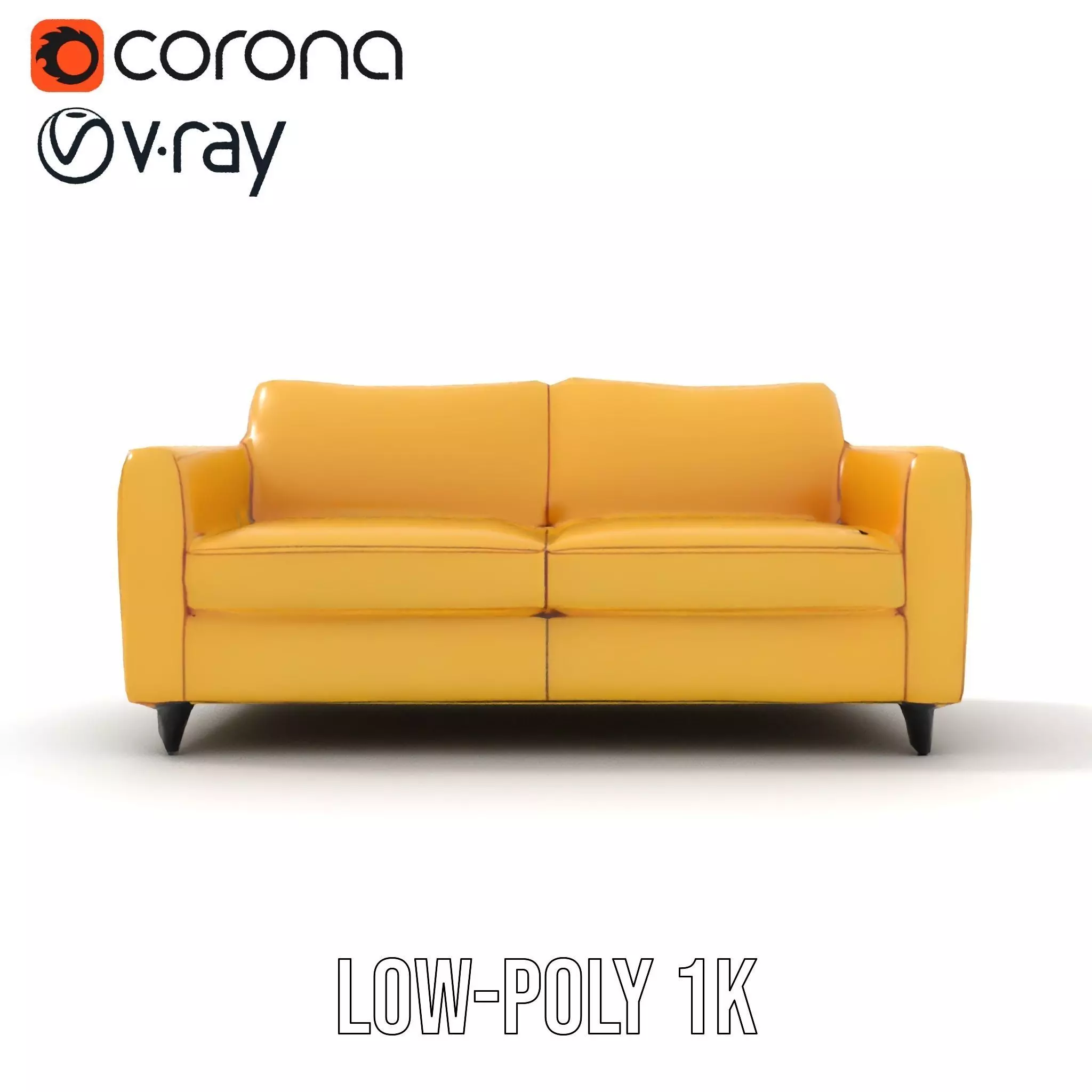 Sunny Comfort Sofa model pack Low-poly 3D model_13