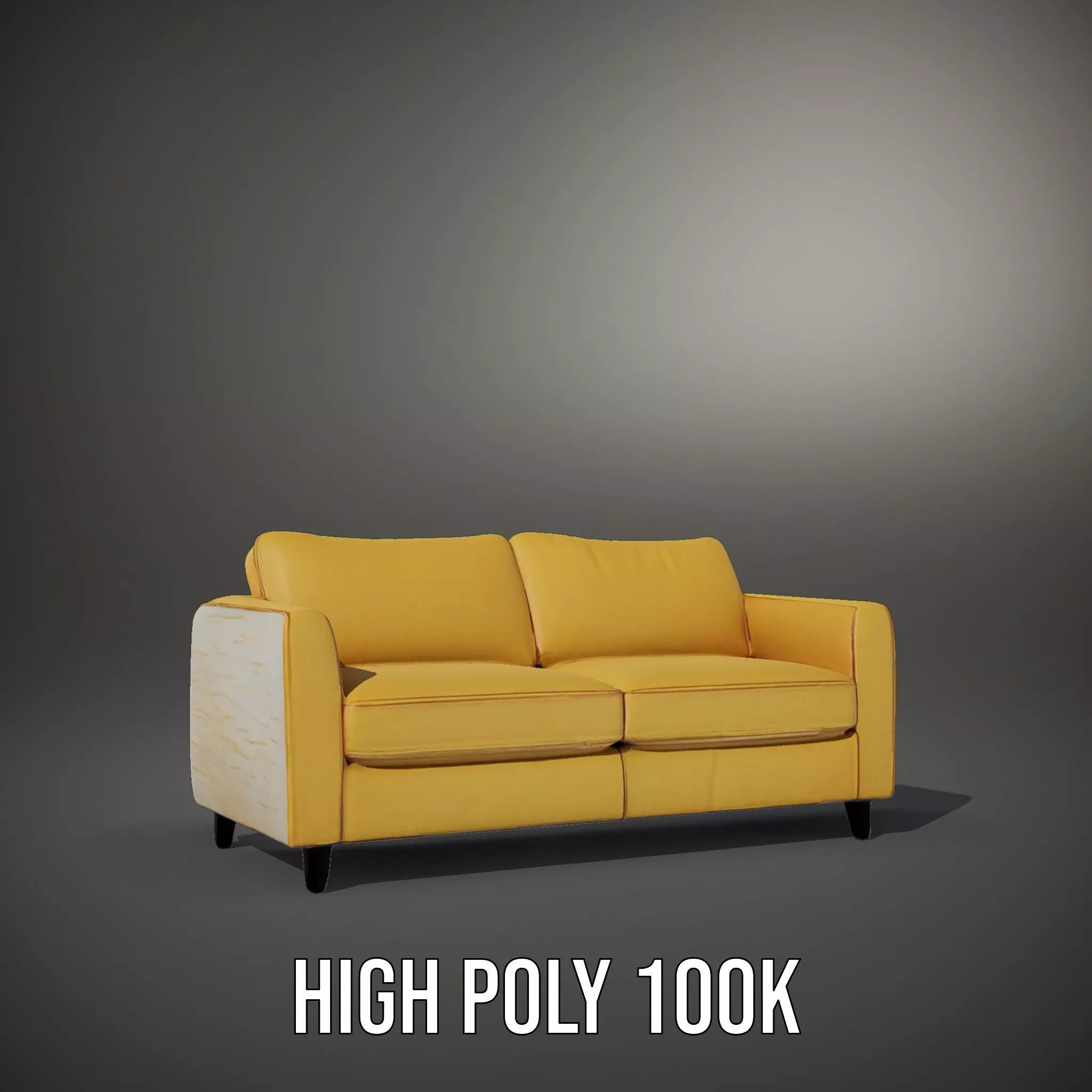 Sunny Comfort Sofa model pack Low-poly 3D model_9
