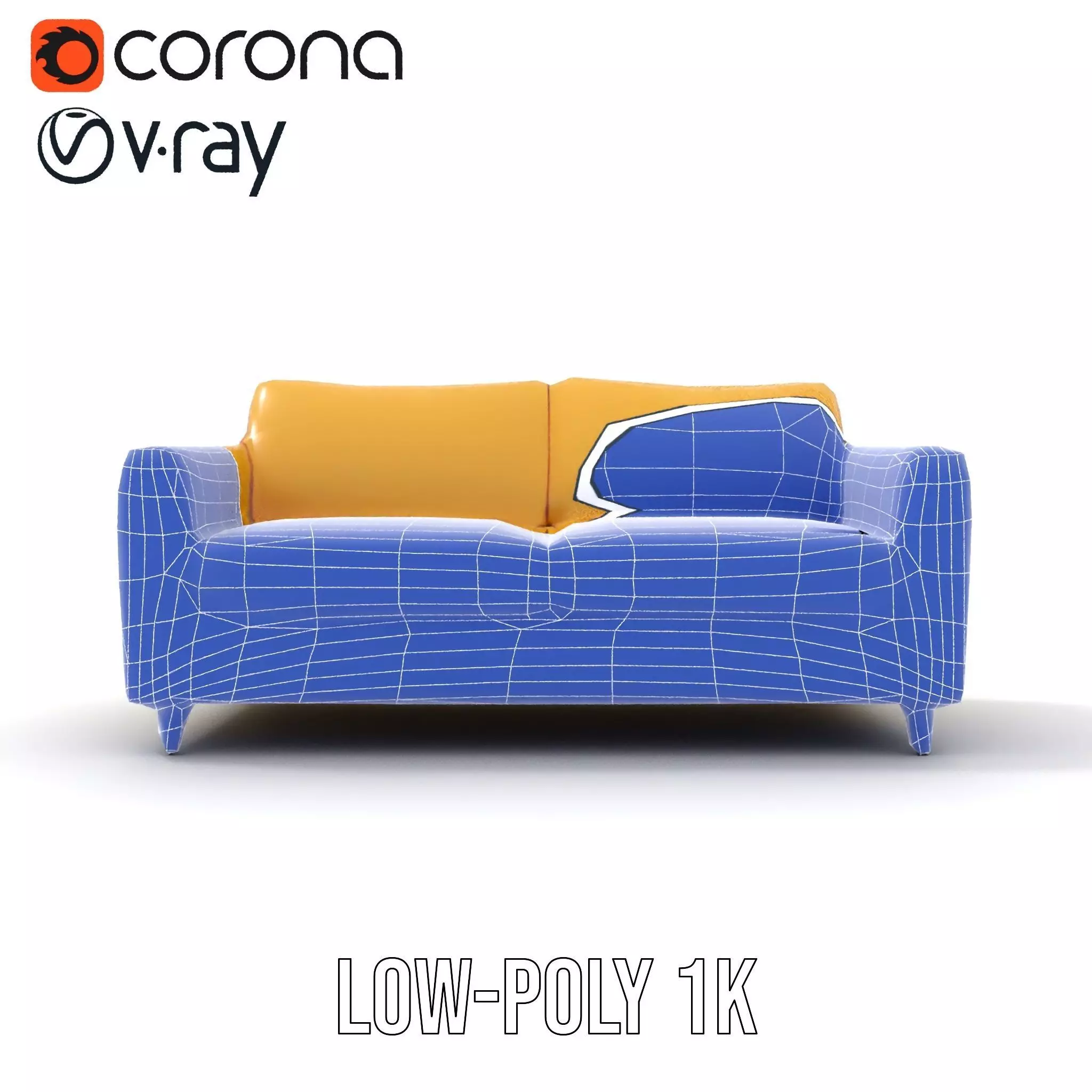 Sunny Comfort Sofa model pack Low-poly 3D model_24