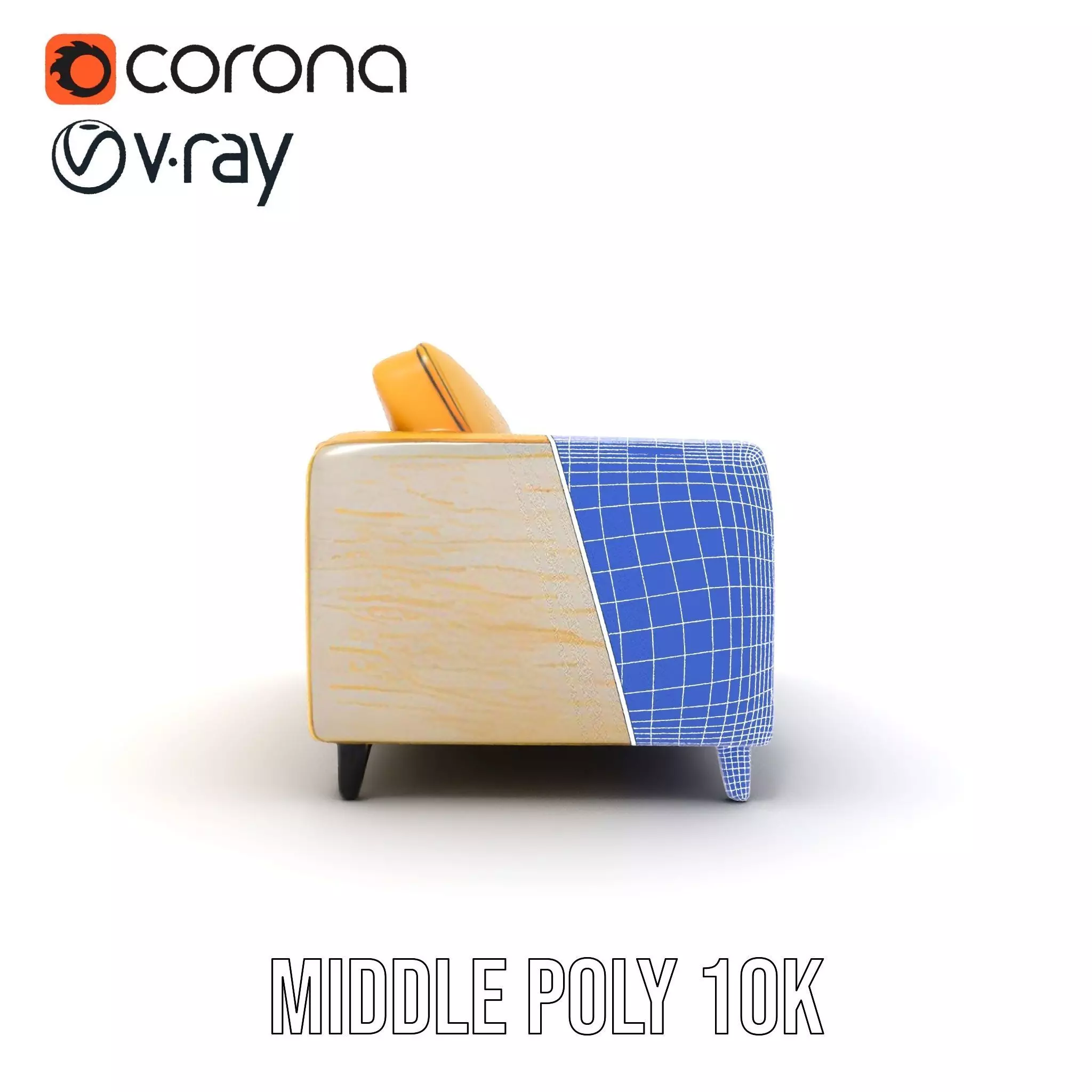Sunny Comfort Sofa model pack Low-poly 3D model_25