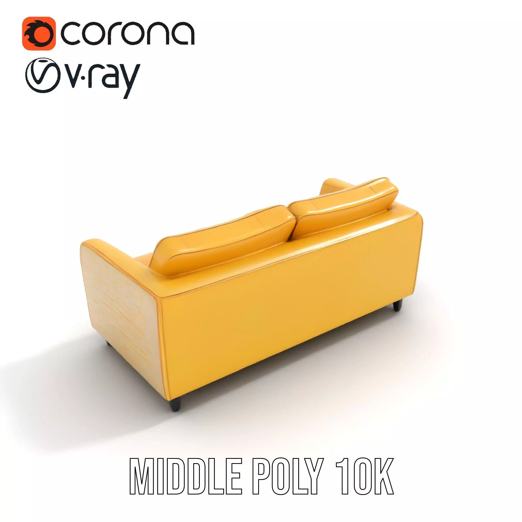 Sunny Comfort Sofa model pack Low-poly 3D model_12