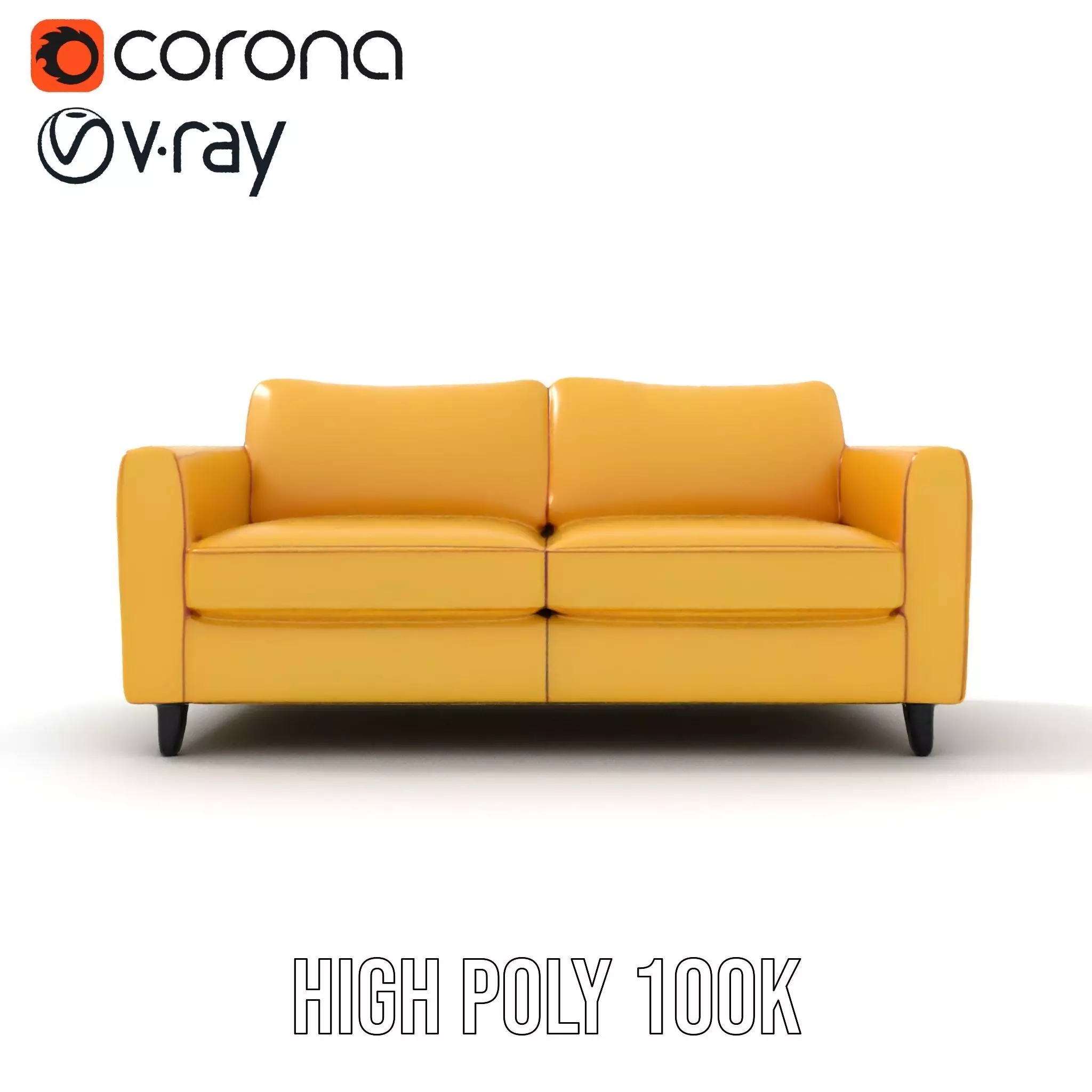 Sunny Comfort Sofa model pack Low-poly 3D model_22