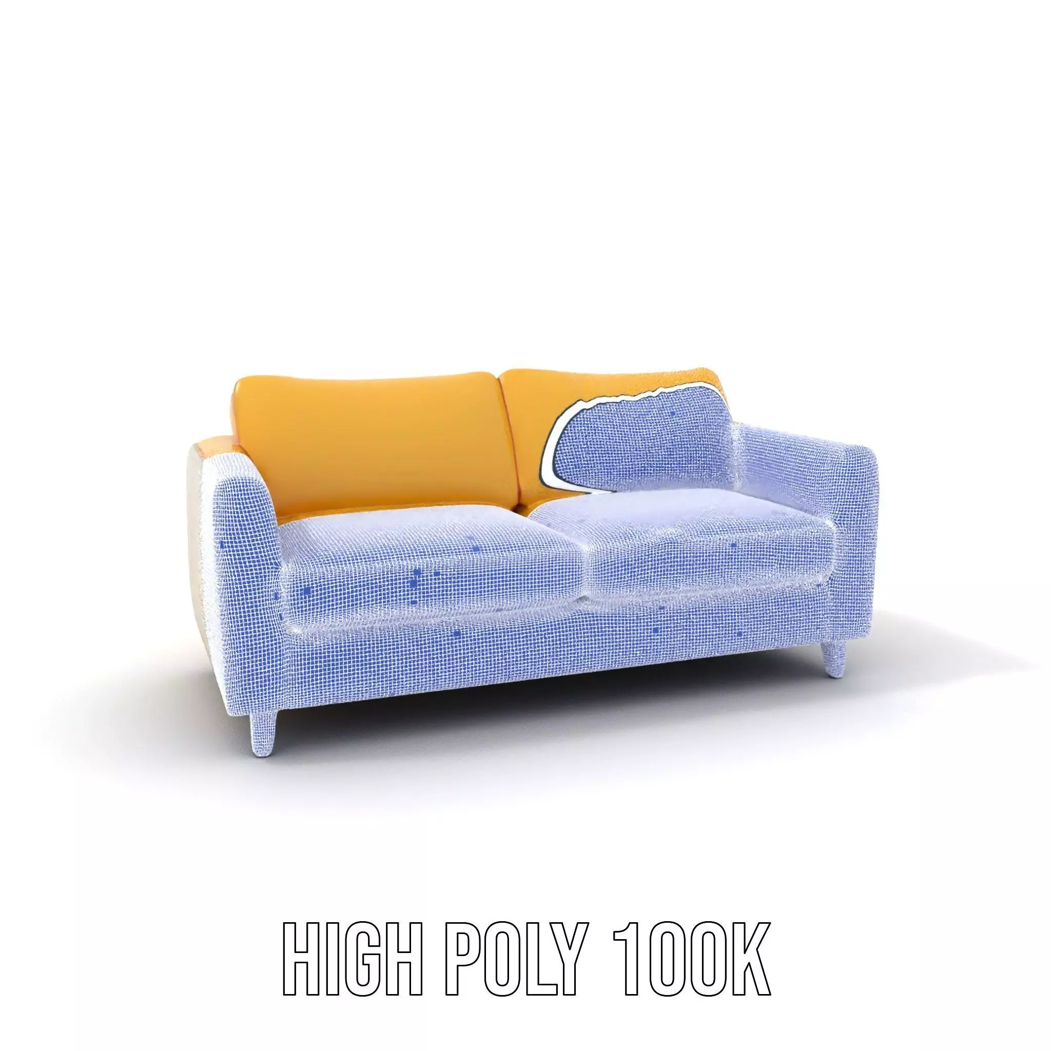 Sunny Comfort Sofa model pack Low-poly 3D model_5