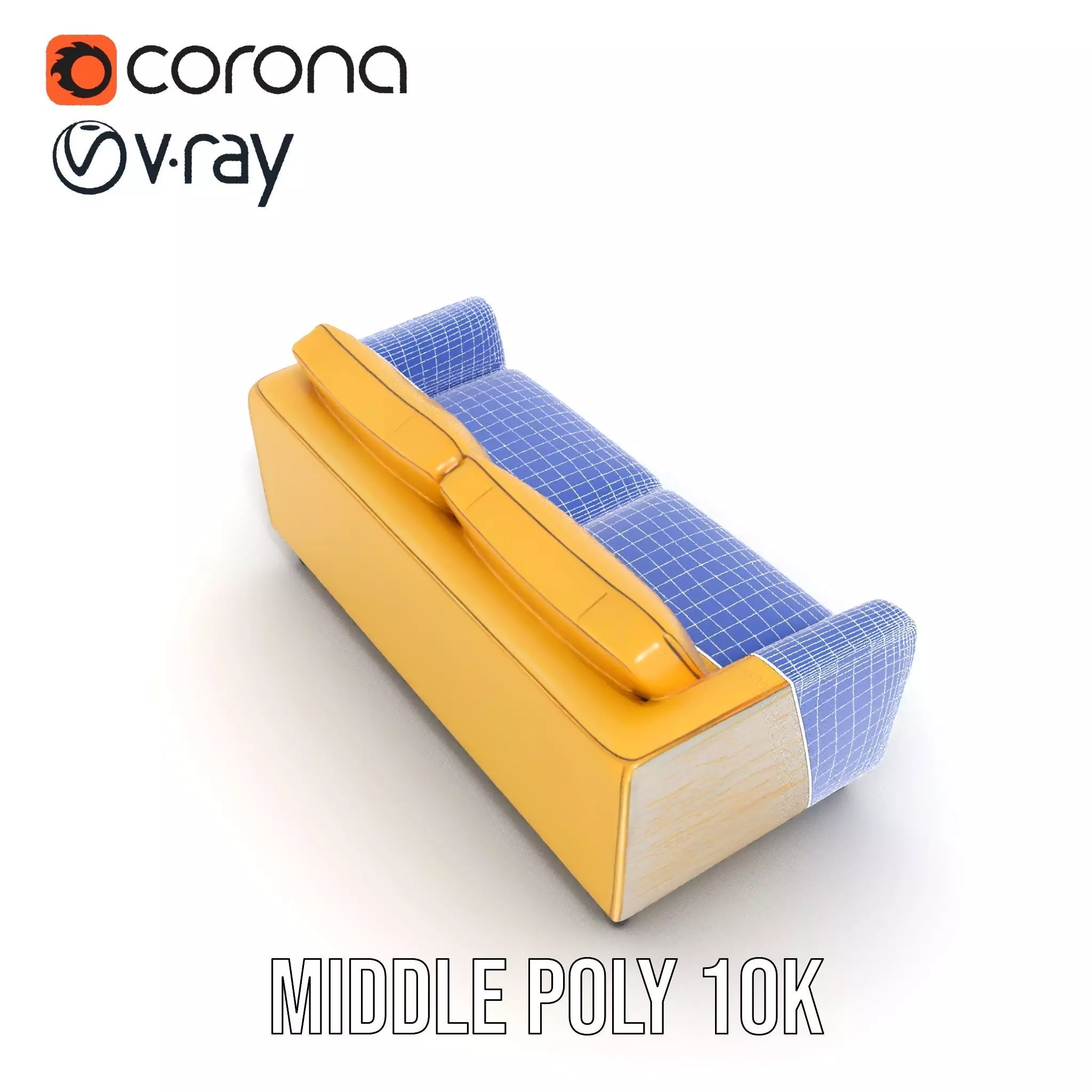 Sunny Comfort Sofa model pack Low-poly 3D model_31