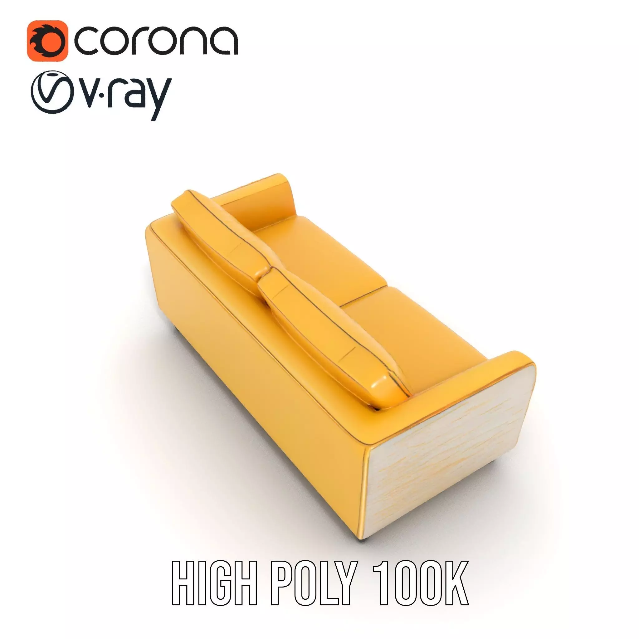 Sunny Comfort Sofa model pack Low-poly 3D model_19