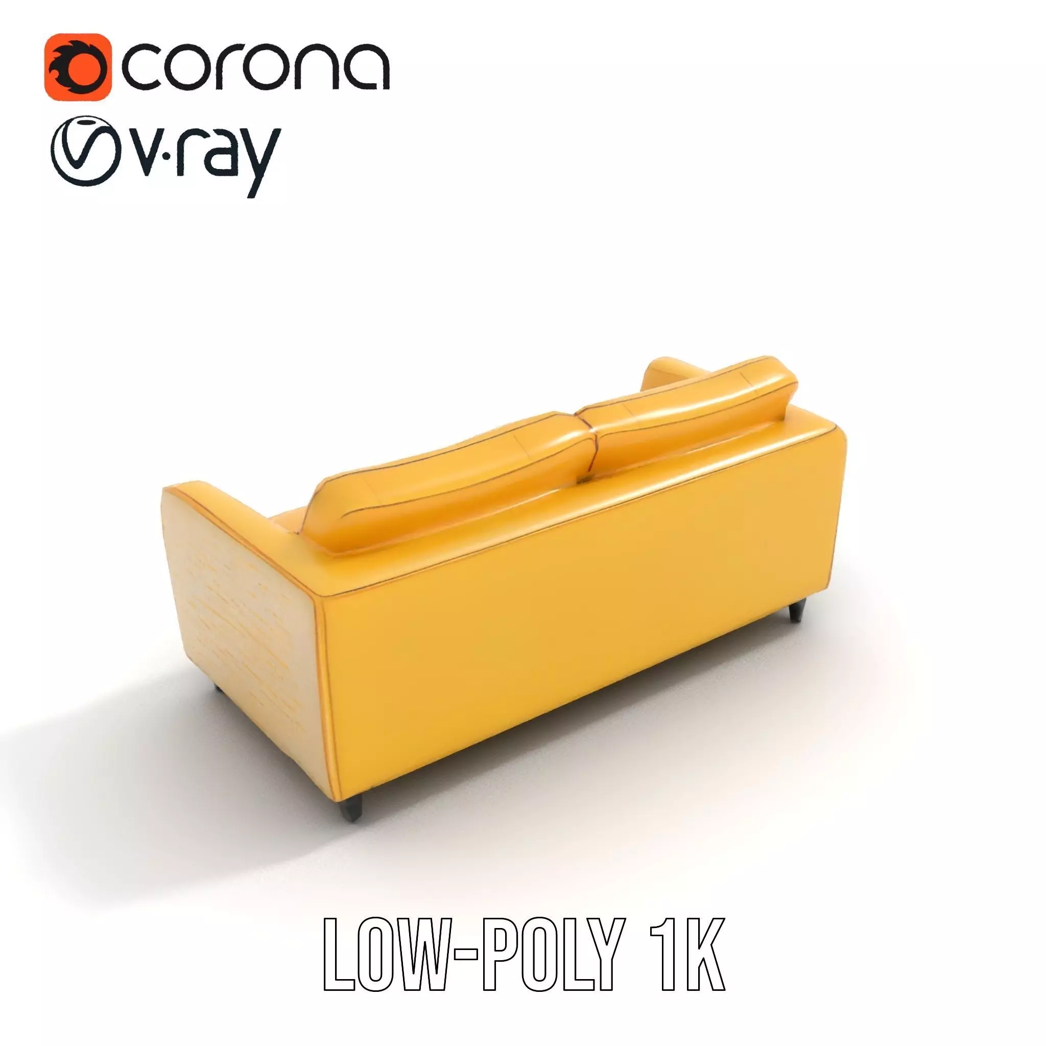 Sunny Comfort Sofa model pack Low-poly 3D model_18