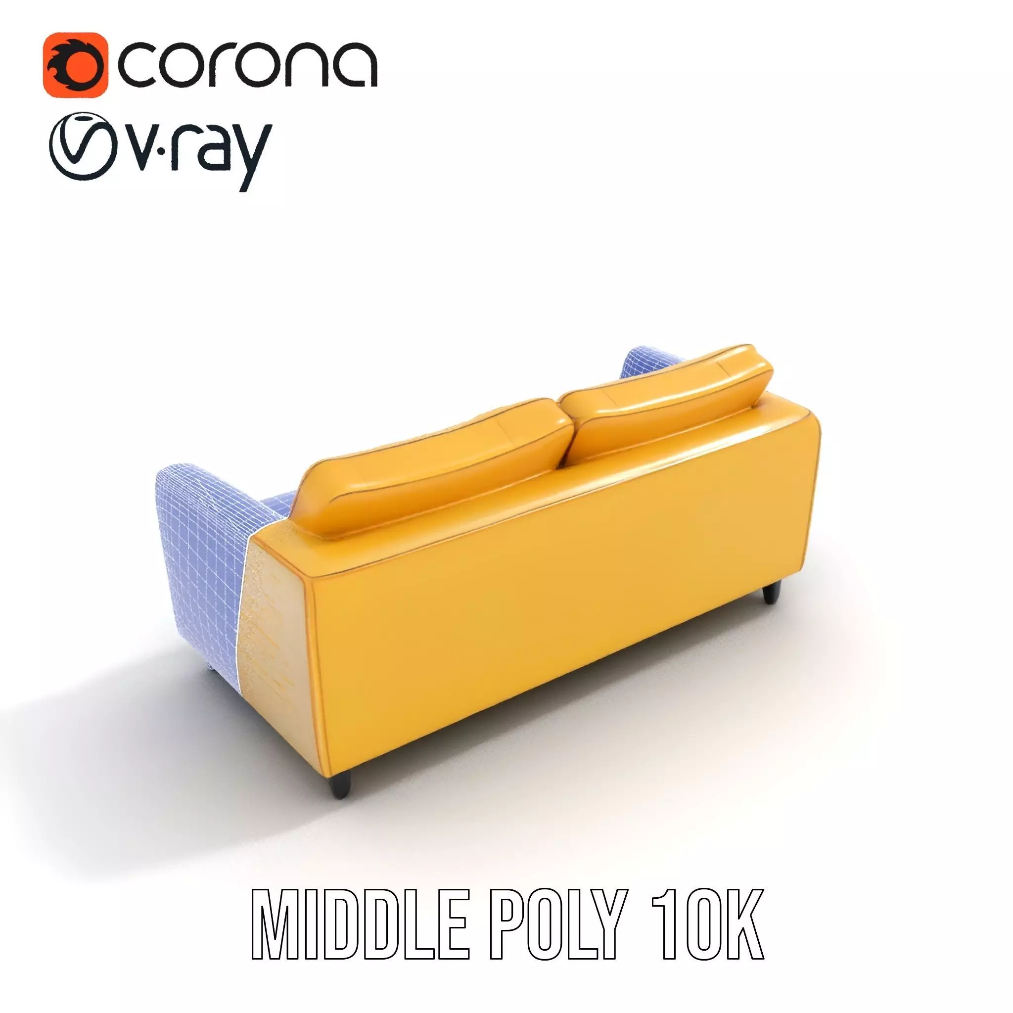 Sunny Comfort Sofa model pack Low-poly 3D model_28