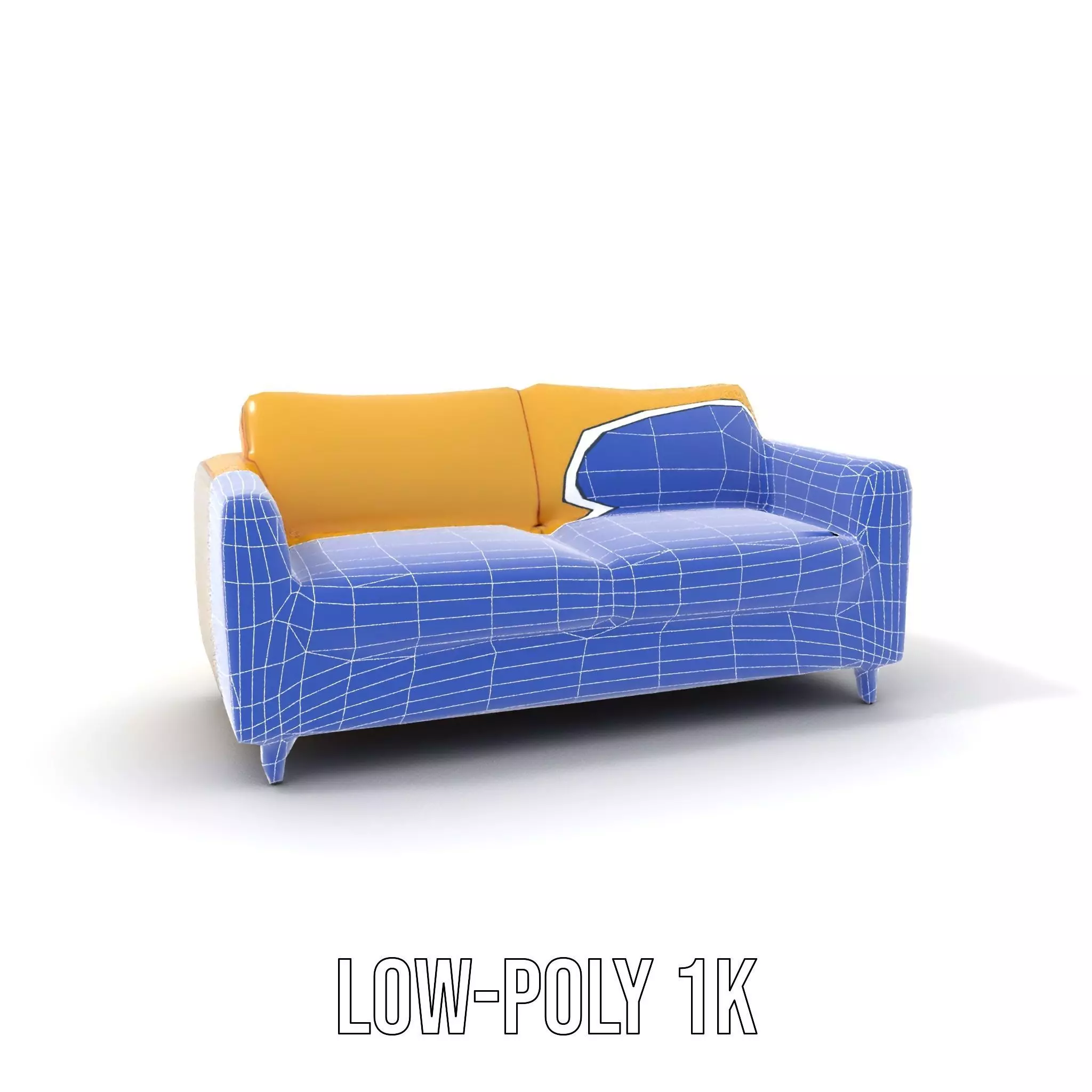 Sunny Comfort Sofa model pack Low-poly 3D model_15