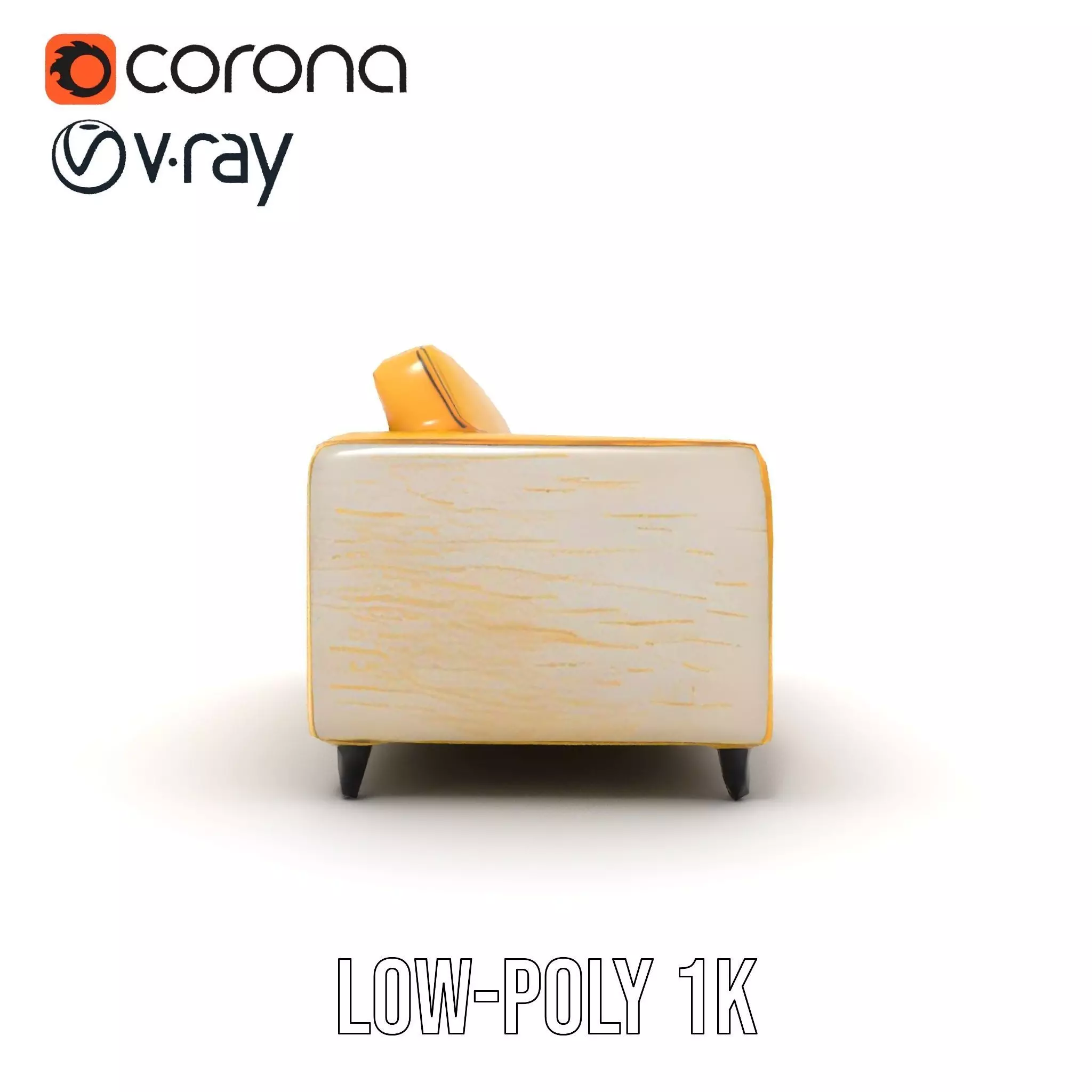 Sunny Comfort Sofa model pack Low-poly 3D model_29