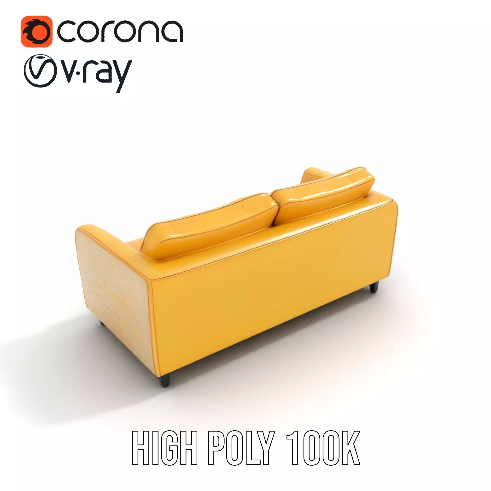 Sunny Comfort Sofa model pack Low-poly 3D model_16