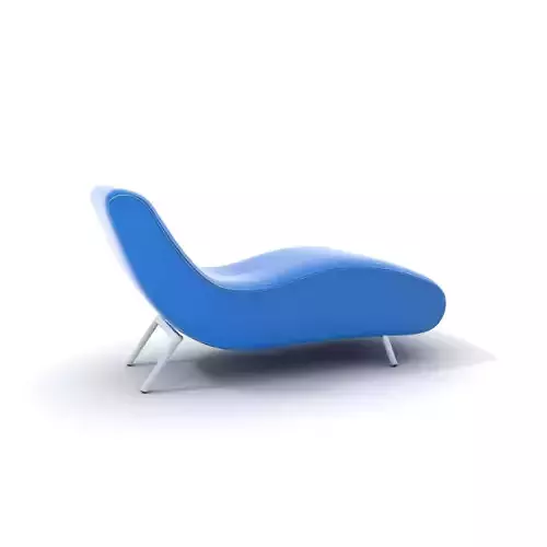 Sleek Blue Chaise model pack