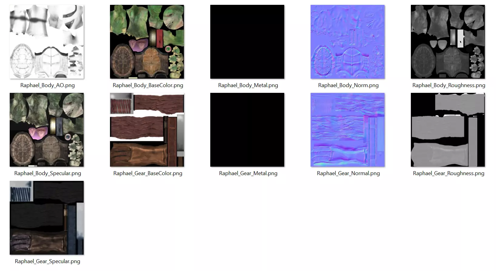 Raphael - TMNT  Low-poly 3D model_5