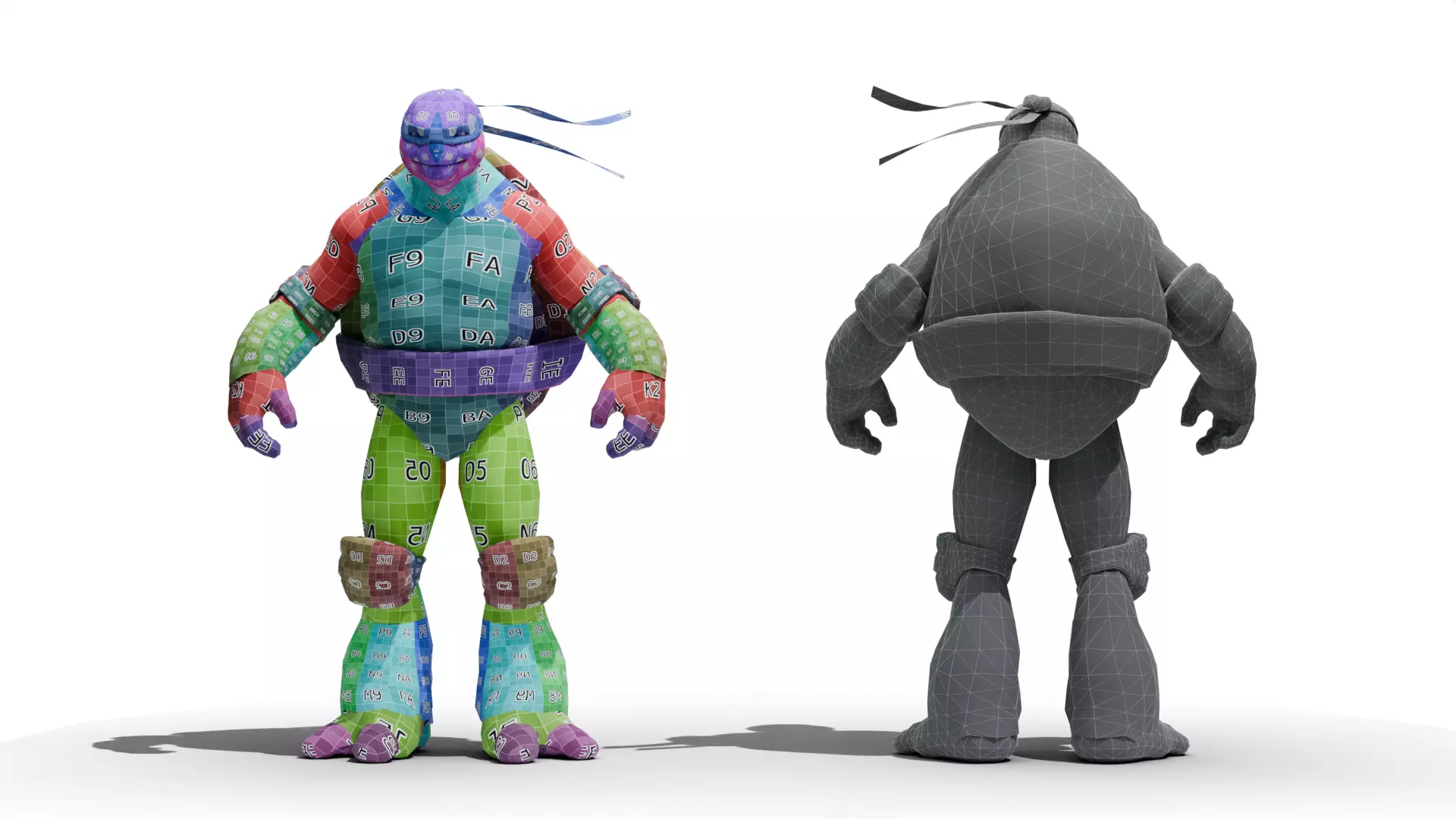 Raphael - TMNT  Low-poly 3D model_10